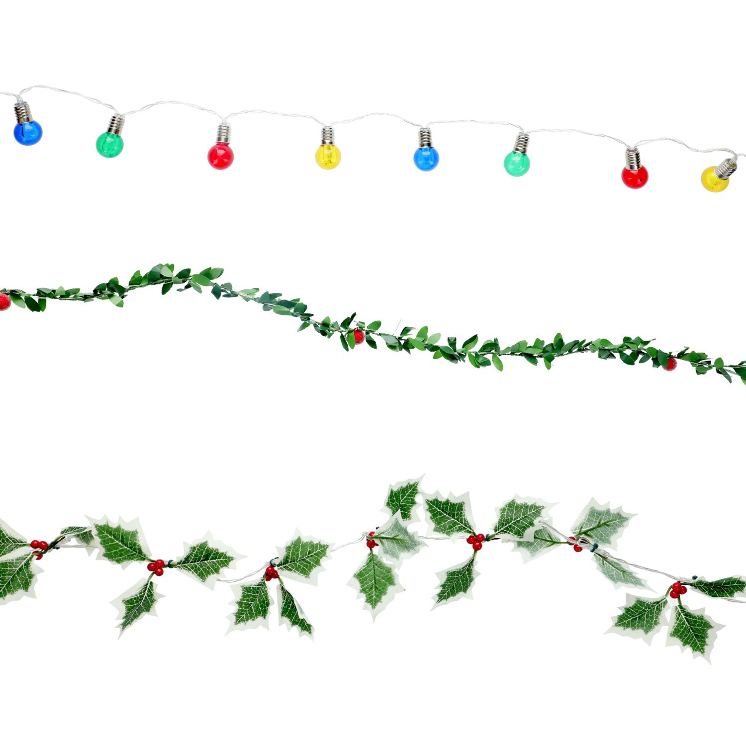 Seasonal Collection Cheerful Light Set, Assorted Designs, 30-pc Pack — coming to Dollar Tree Aug 23, 2026