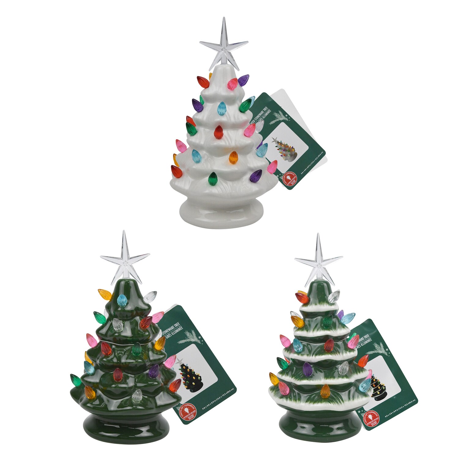 Christmas House Mini Stoneware Tree, Assorted Styles — coming to Dollar Tree Sep 2, 2026