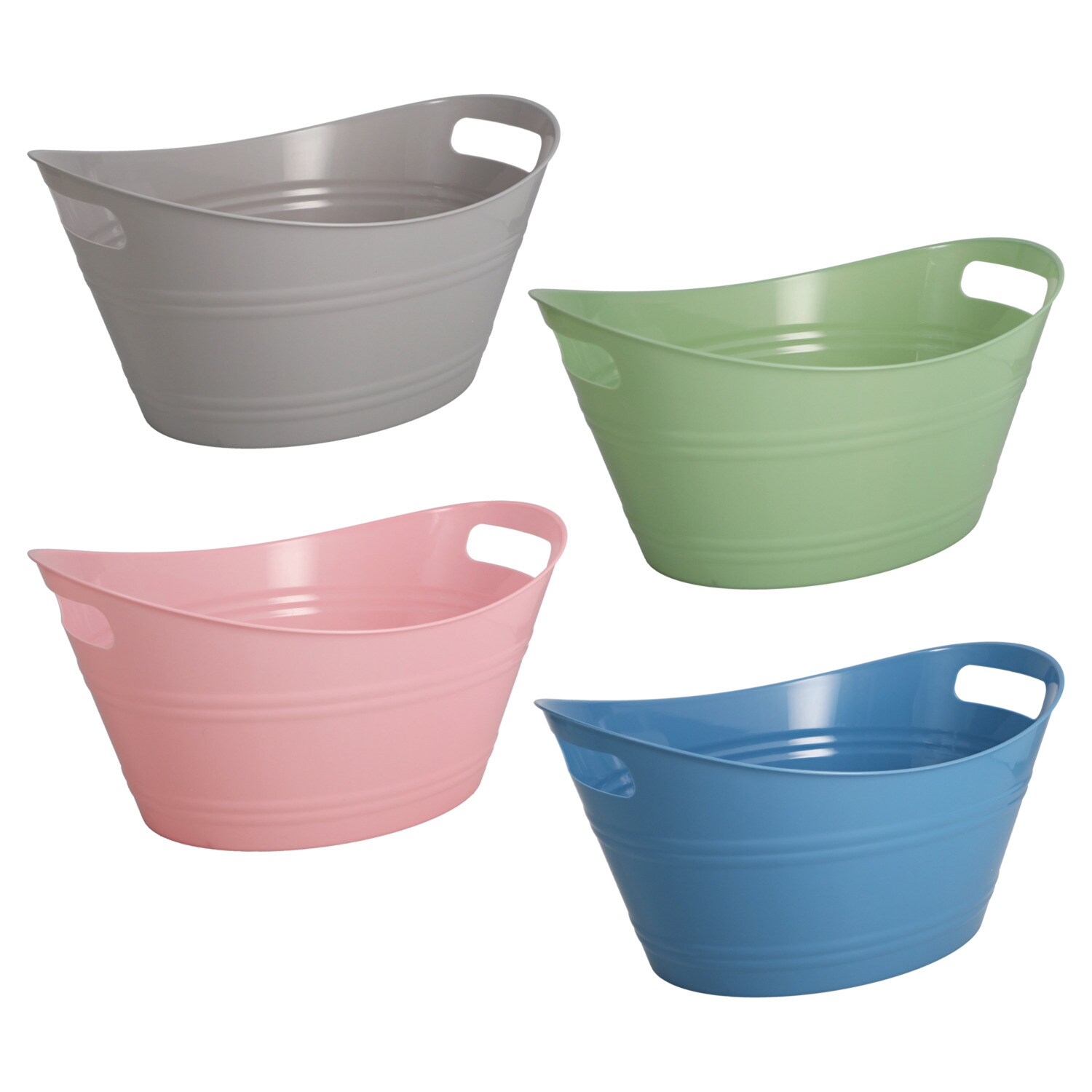 Oval Tub With Handles, Assorted Colors — coming to Dollar Tree Dec 30, 2026