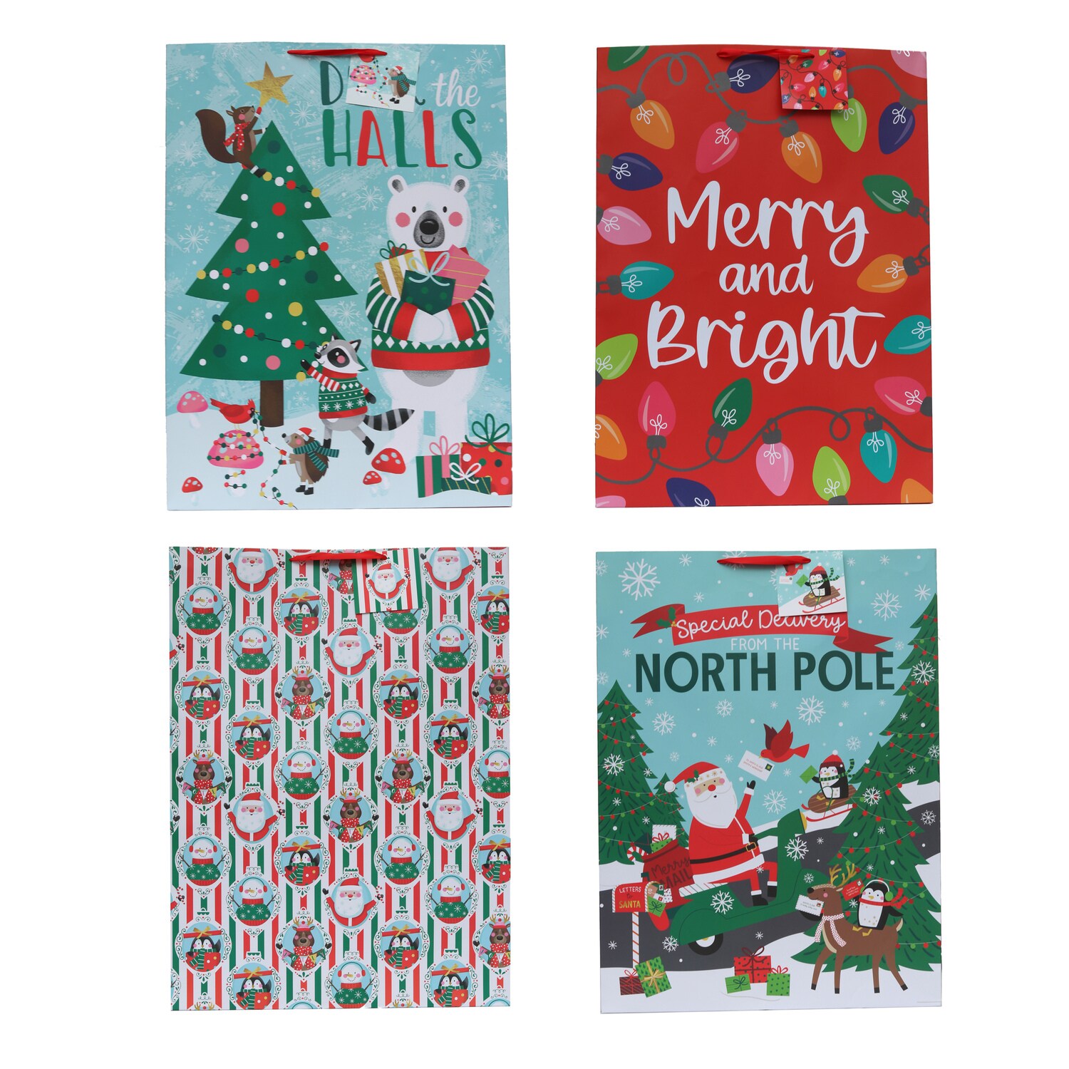 Jumbo Christmas Gift Bag, Assorted Designs — coming to Dollar Tree Sep 30, 2026