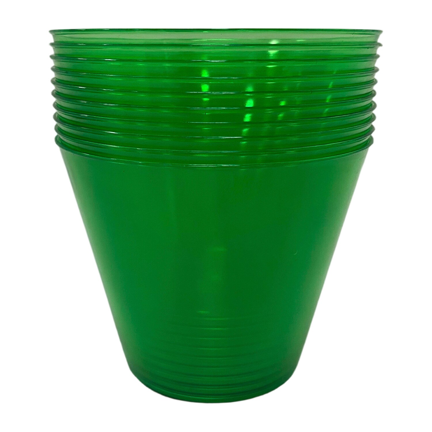 Plastic Green Tumbler, 10-pc Pack — coming to Dollar Tree Oct 28, 2026
