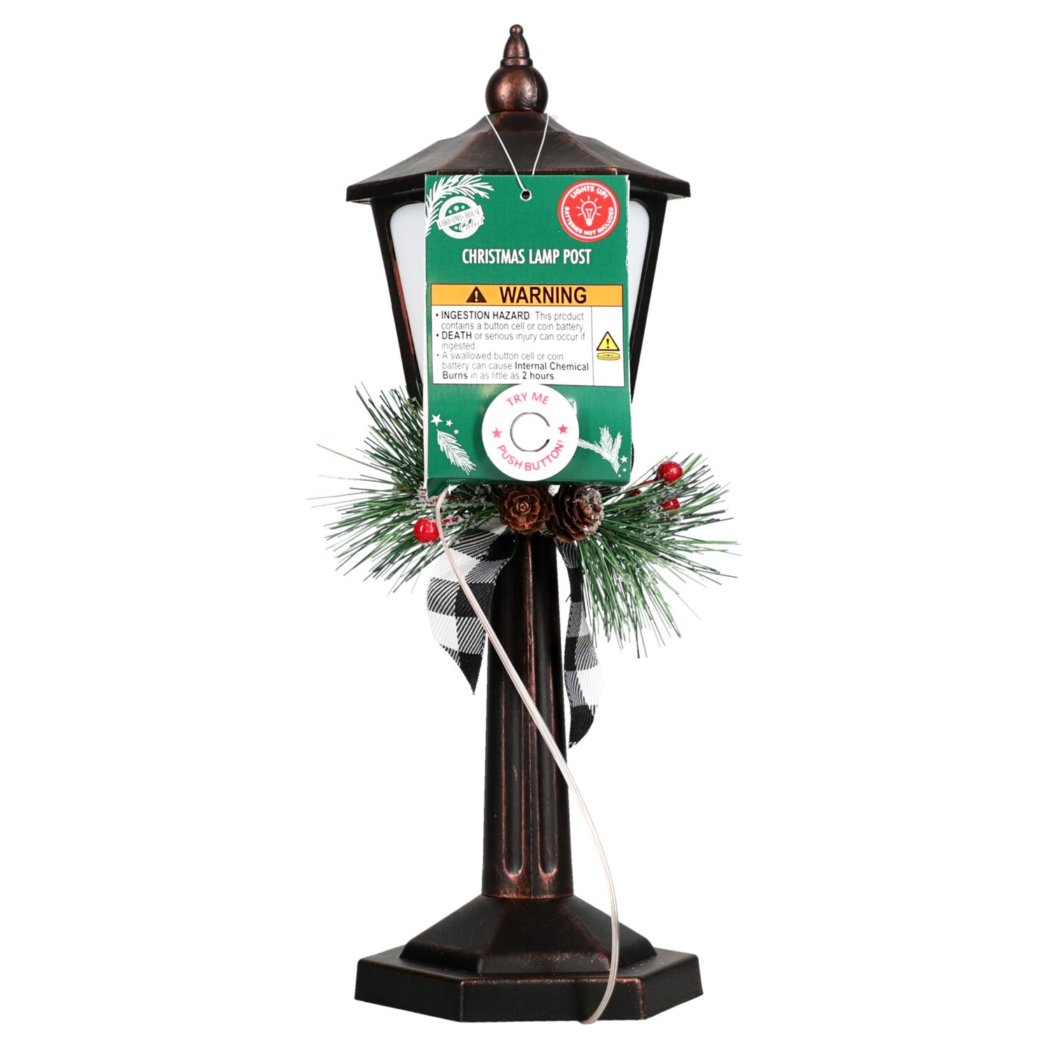 Christmas House Flameglow Lamp Post. — coming to Dollar Tree Sep 2, 2026