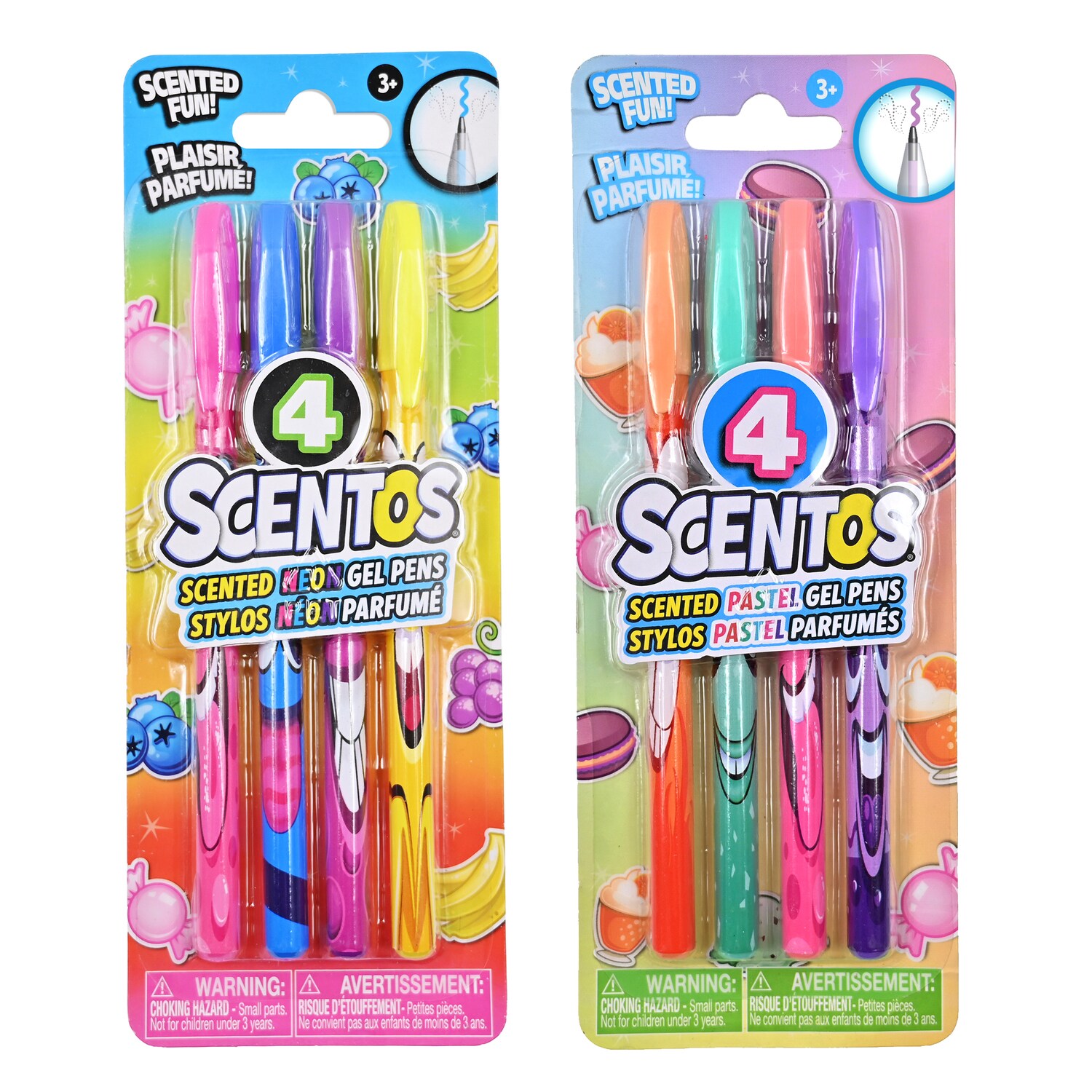 Scentos Scented Neon And Pastel Gel Pens, Assorted Scents, 4-pc Pack. — coming to Dollar Tree Oct 30, 2026