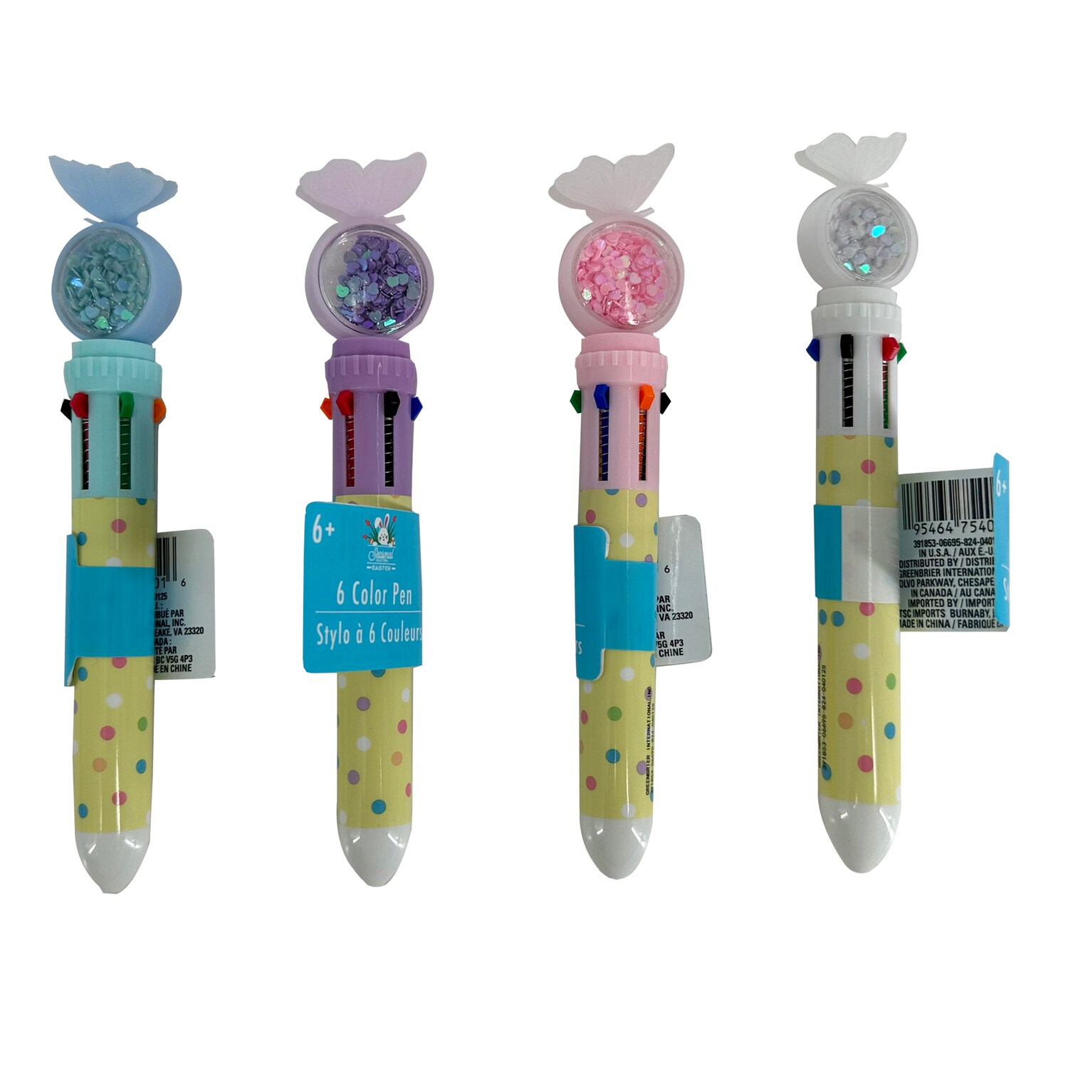 Seasonal Collection Easter 6-Color Pen, Assorted Colors — coming to Dollar Tree Dec 3, 2026