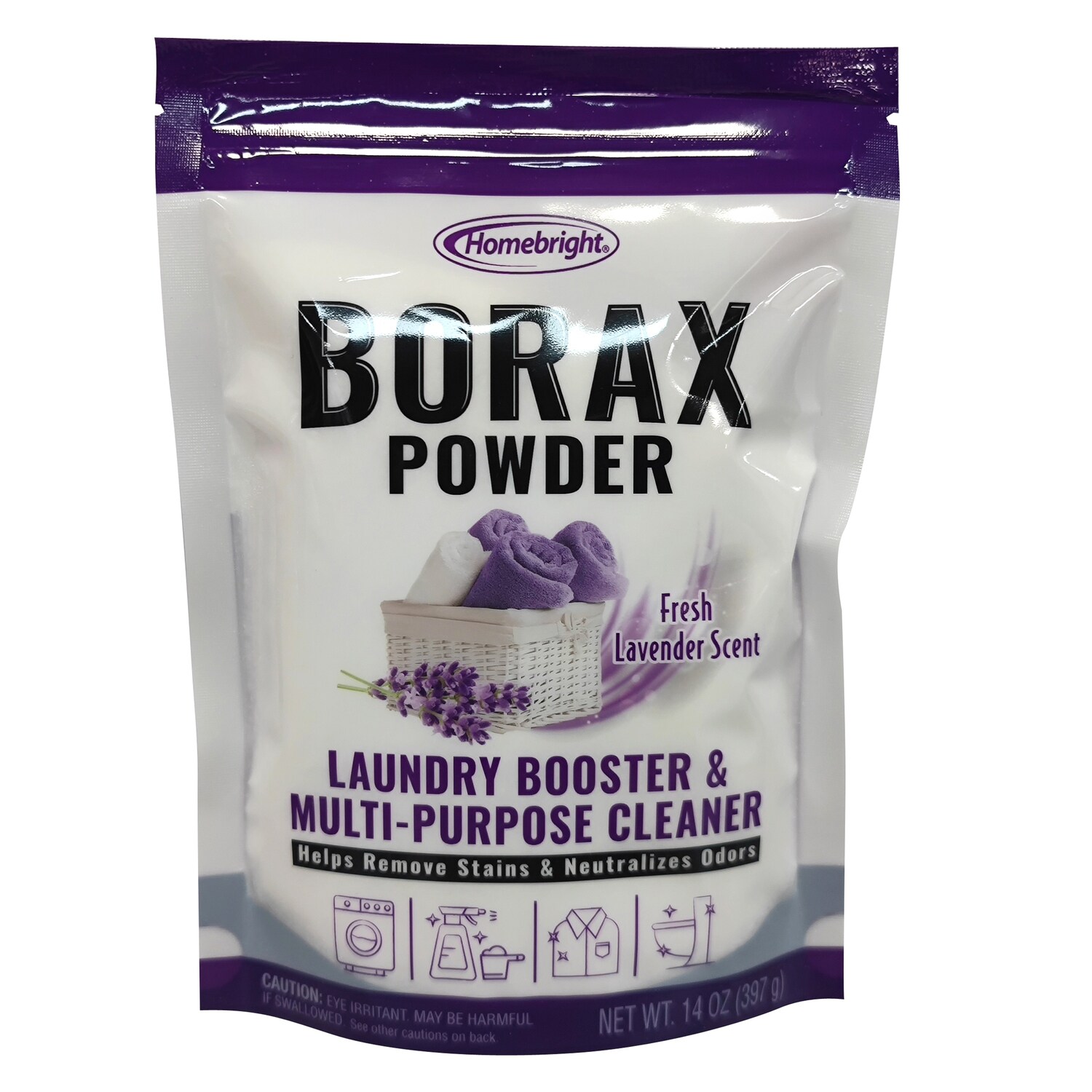 Homebright Borax Powder Fresh Lavender Scent Laundry Booster & Multi-purpose Cleaner, 14 Oz — coming to Dollar Tree Sep 4, 2026