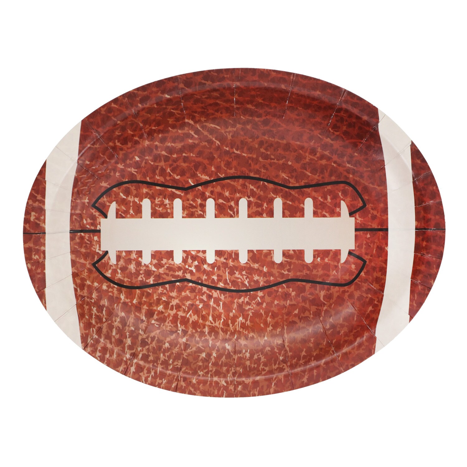 Party Football Shaped Paper Plate, 14-pc Pack — coming to Dollar Tree Nov 18, 2026