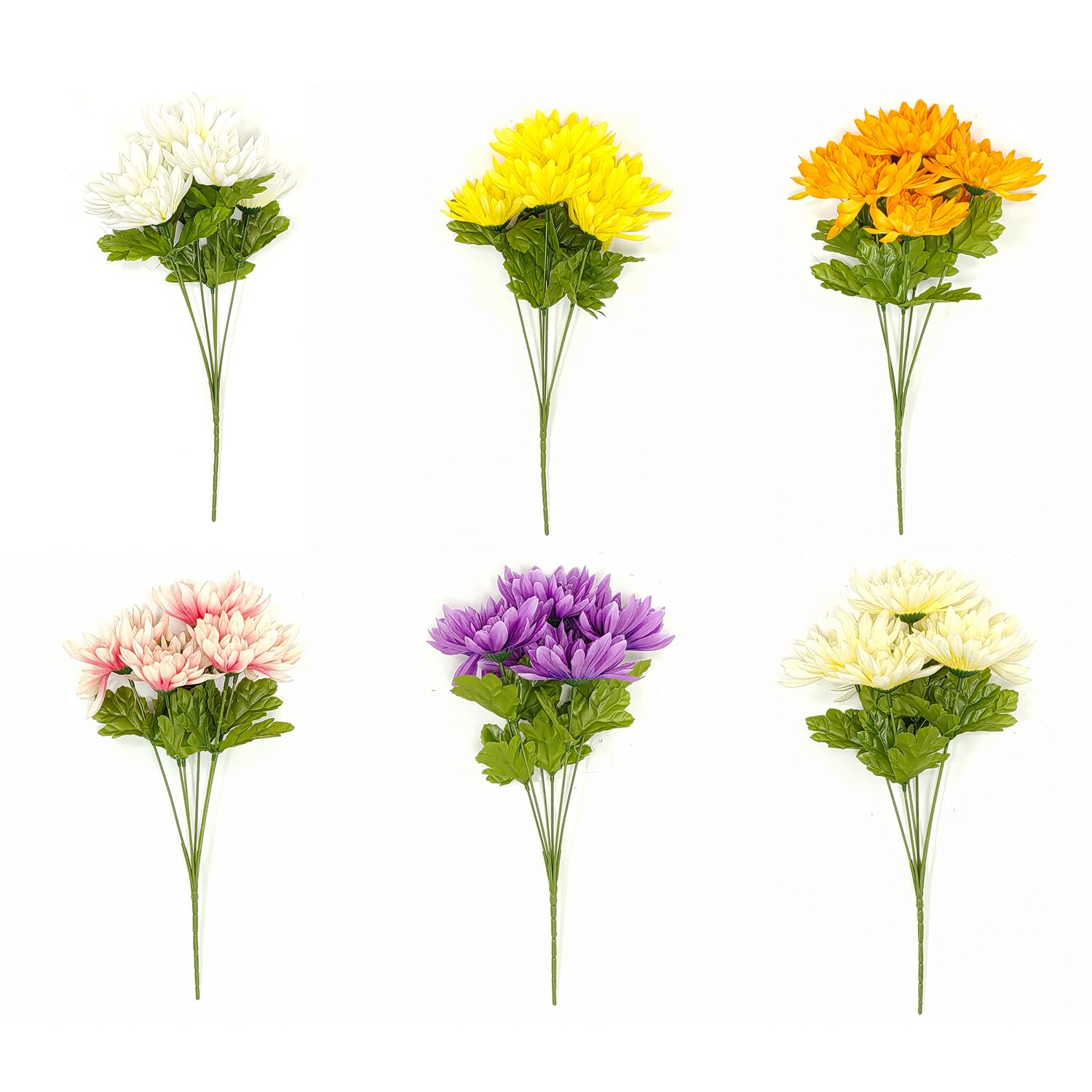 Floral Garden Artificial Spring Mum Bush, Assorted Colors. — coming to Dollar Tree Nov 18, 2026