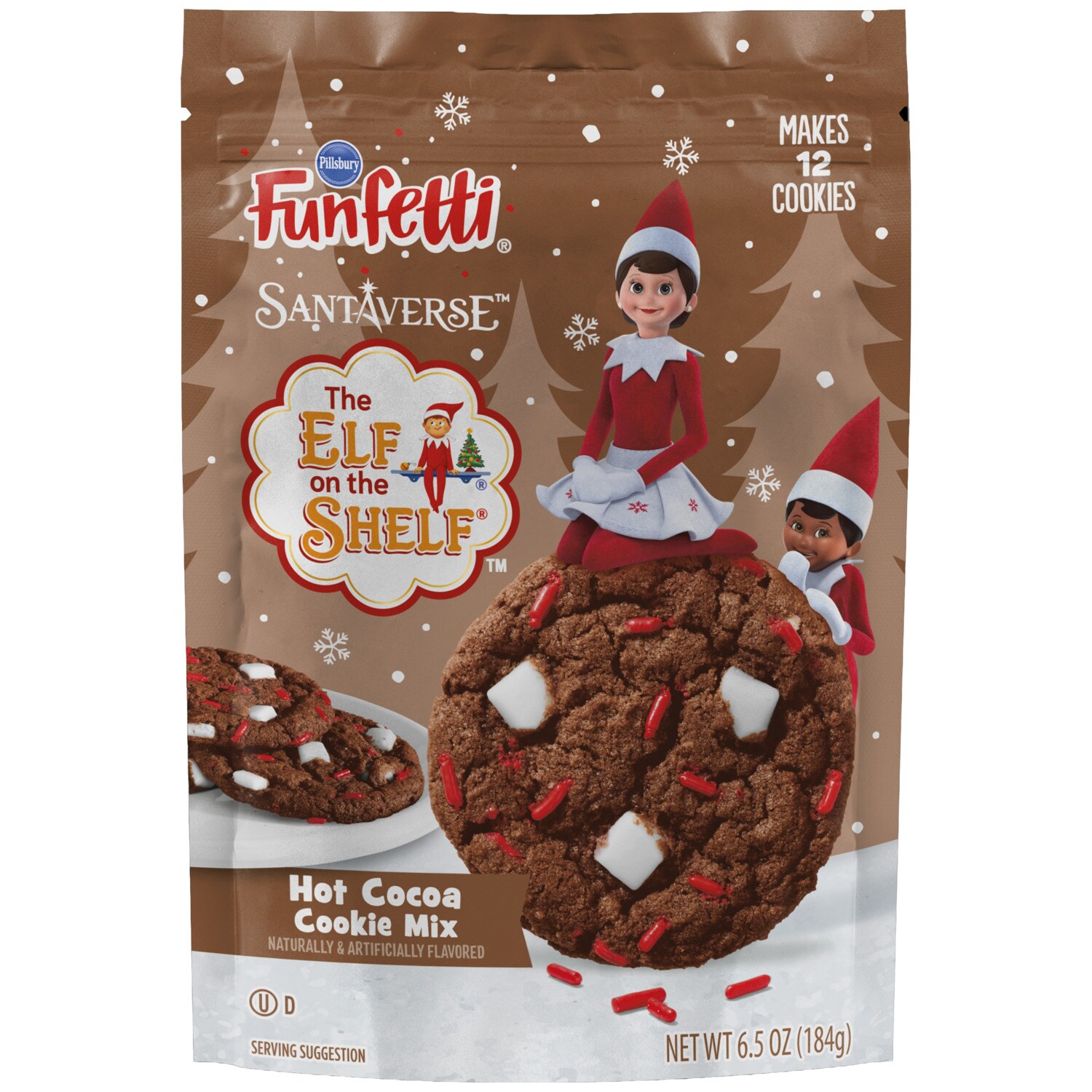 Pillsbury Funfetti Santa Verse Hot Cocoa Cookie Mix, 6.5 Oz — coming to Dollar Tree Sep 18, 2026