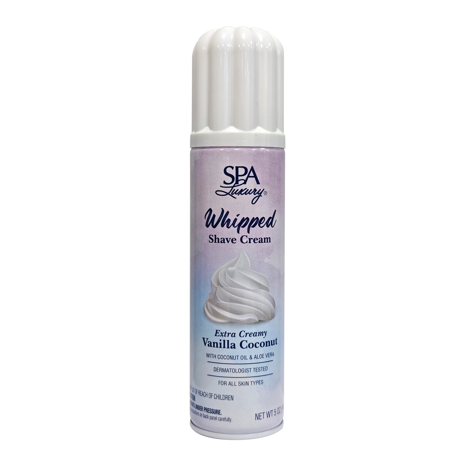Spa Luxury Whipped Shave Cream Extra Creamy Vanilla Coconut, 1 ct. — coming to Dollar Tree Dec 4, 2026