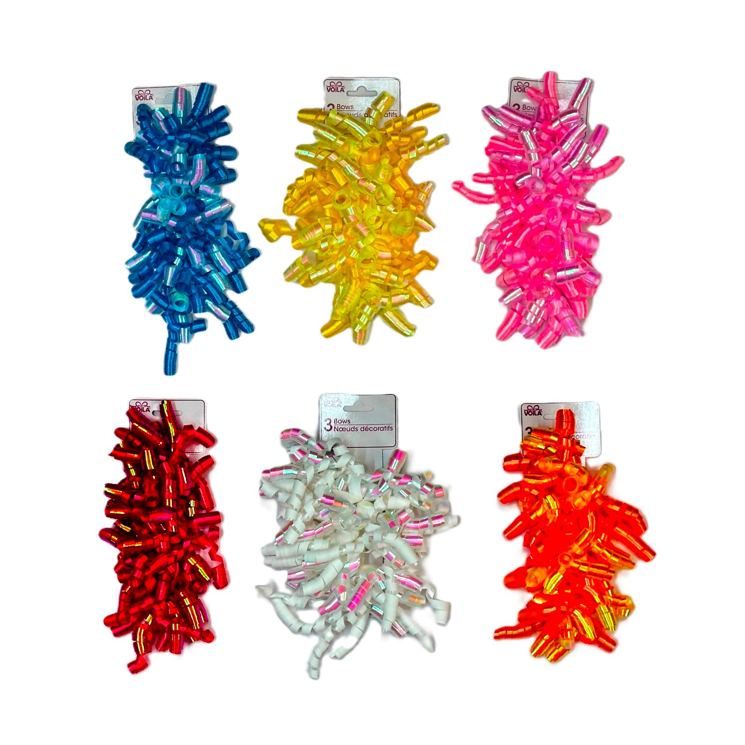 Viola Curly Gift Bow, Assorted Colors, 3-pc Pack — coming to Dollar Tree Nov 6, 2026