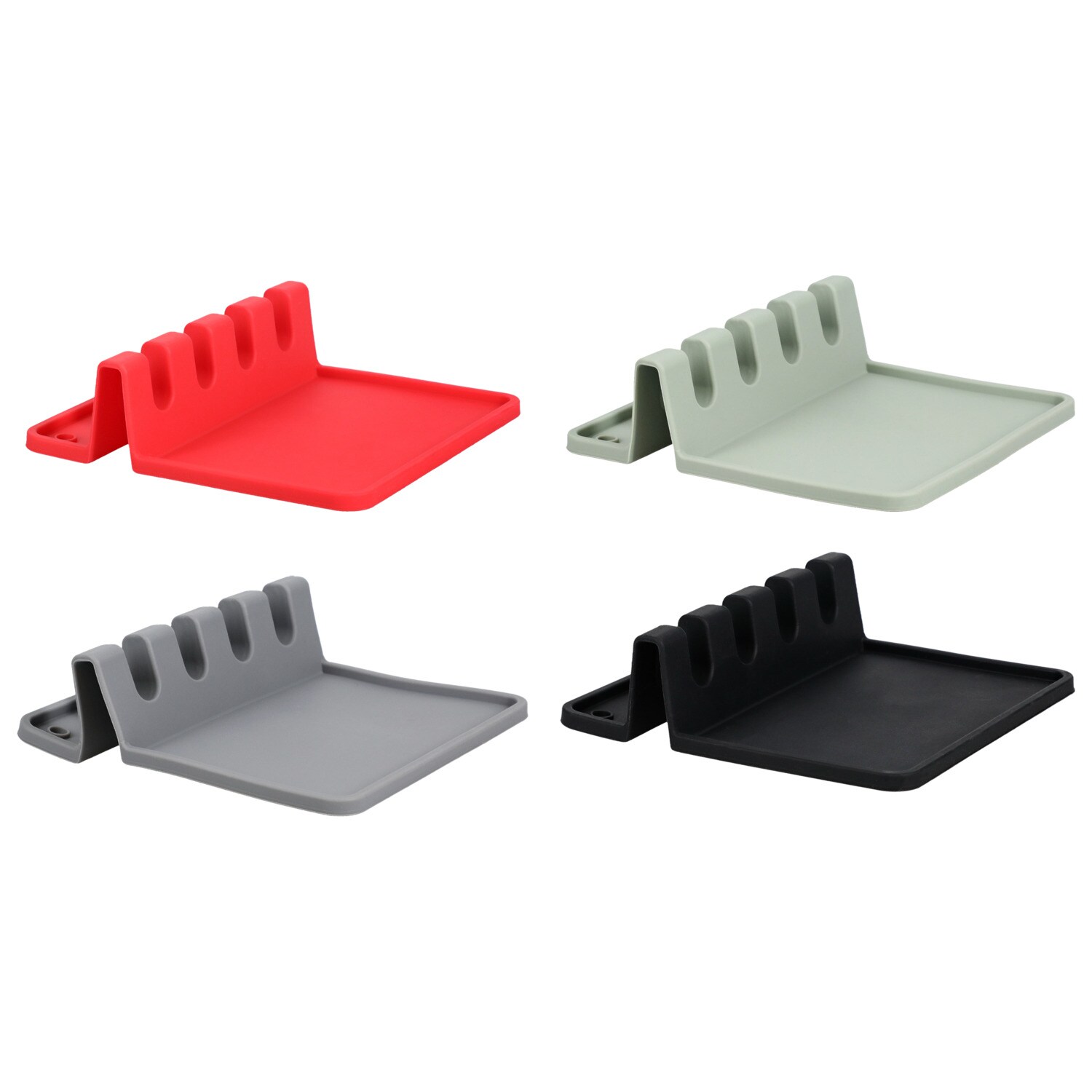 Cooking Concepts 4-Slot Silicone Spoon Rest, Assorted Colors — coming to Dollar Tree Aug 26, 2026