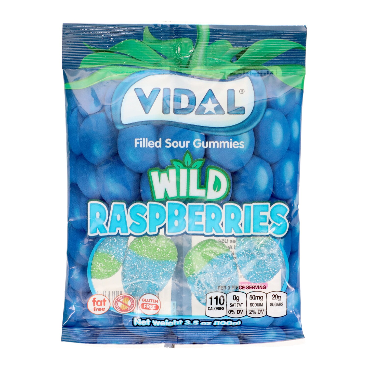Vidal Wild Raspberries Sour Gummi Candy — coming to Dollar Tree Oct 5, 2026