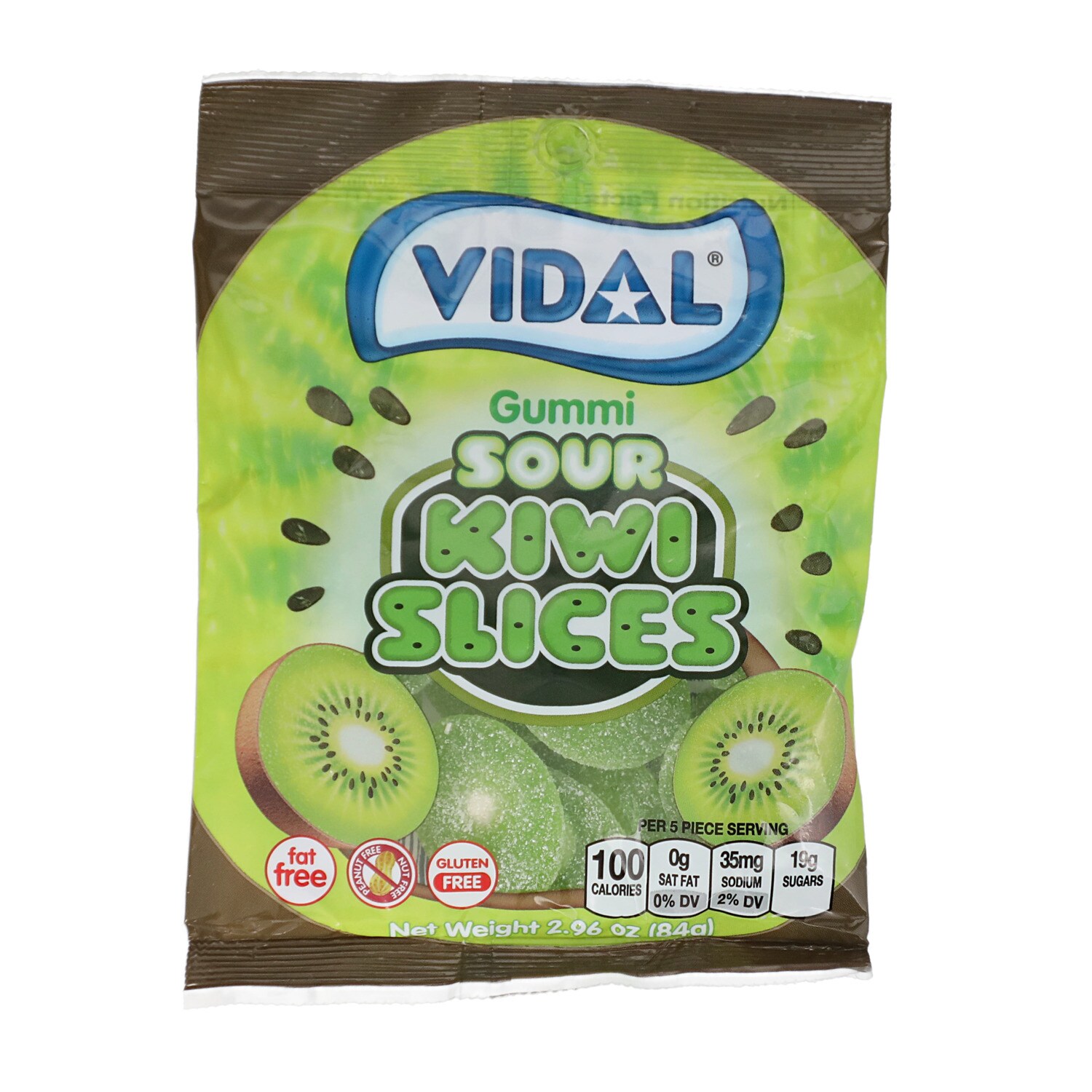Vidal Sour Gummi Kiwi Slices, 1-ct. — coming to Dollar Tree Oct 5, 2026