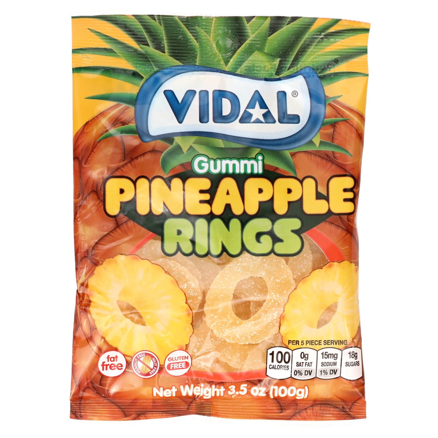 Vidal Gummi Pineapple Rings, 1-ct. — coming to Dollar Tree Oct 5, 2026