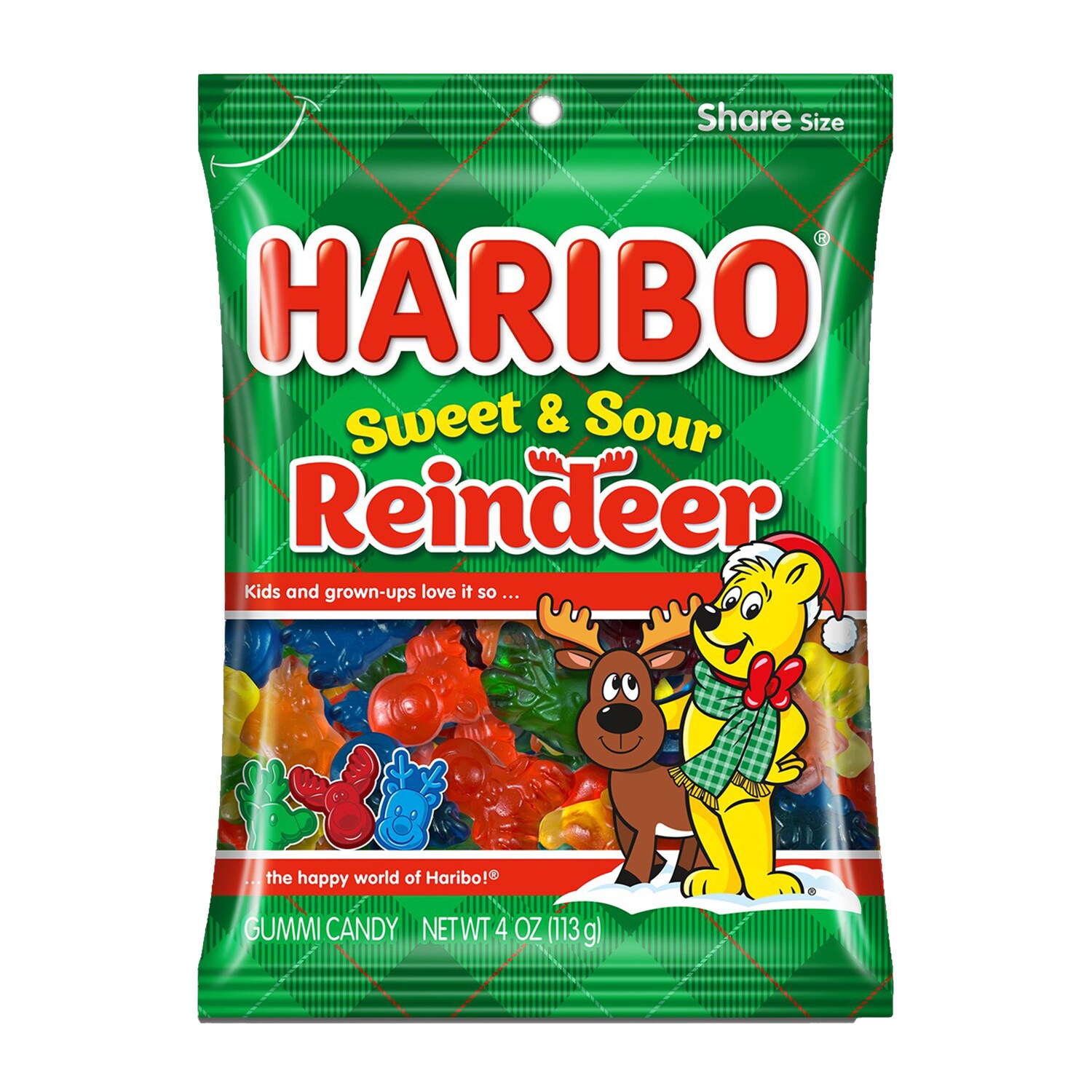 Haribo Sweet and Sour Reindeer Gummy Candy, Assorted Flavors — coming to Dollar Tree Sep 27, 2026