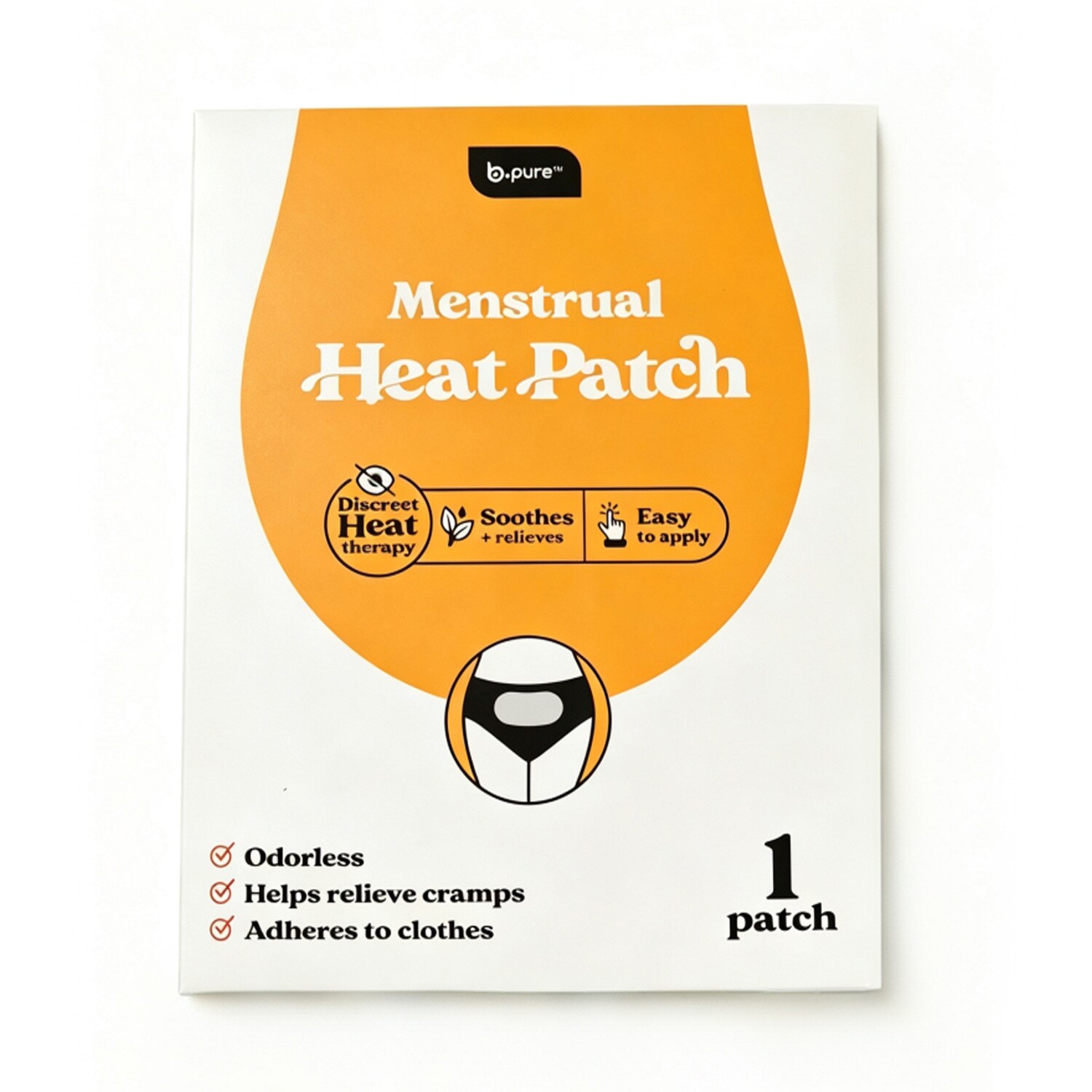 b.pure Menstrual Heat Patch — coming to Dollar Tree Sep 2, 2026
