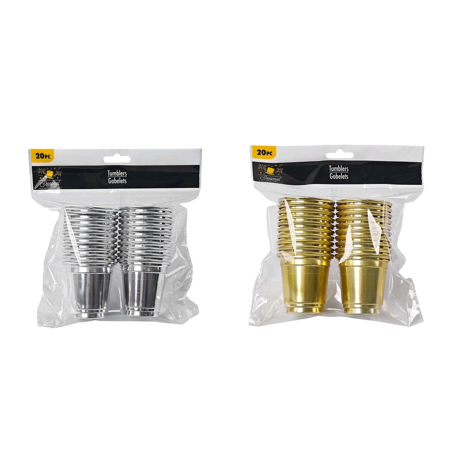 Seasonal Collection Tumblers, Assorted Colors, 20-pc Pack. — coming to Dollar Tree Nov 11, 2026