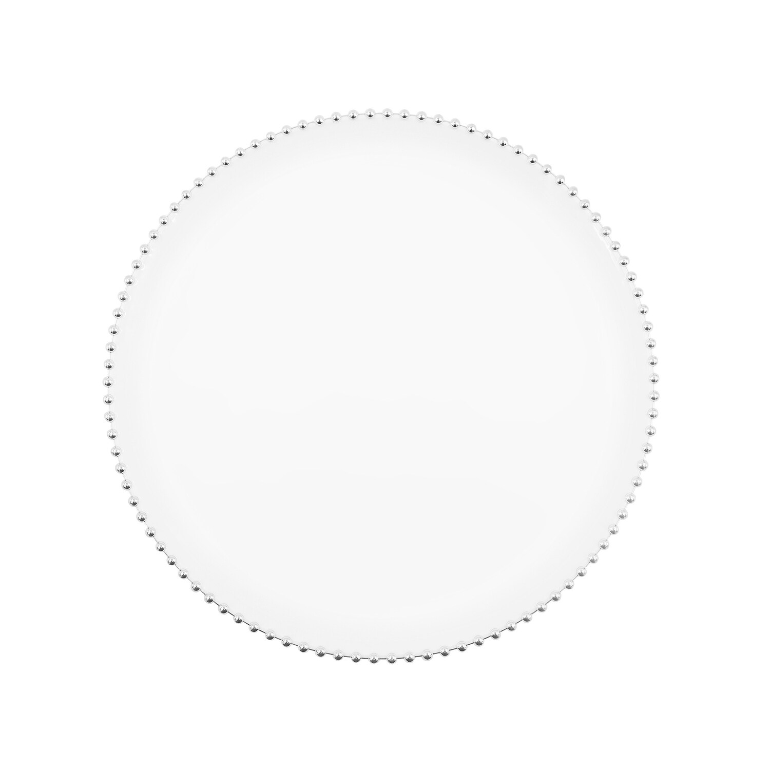 Round Silver Beaded Tray — coming to Dollar Tree Nov 11, 2026