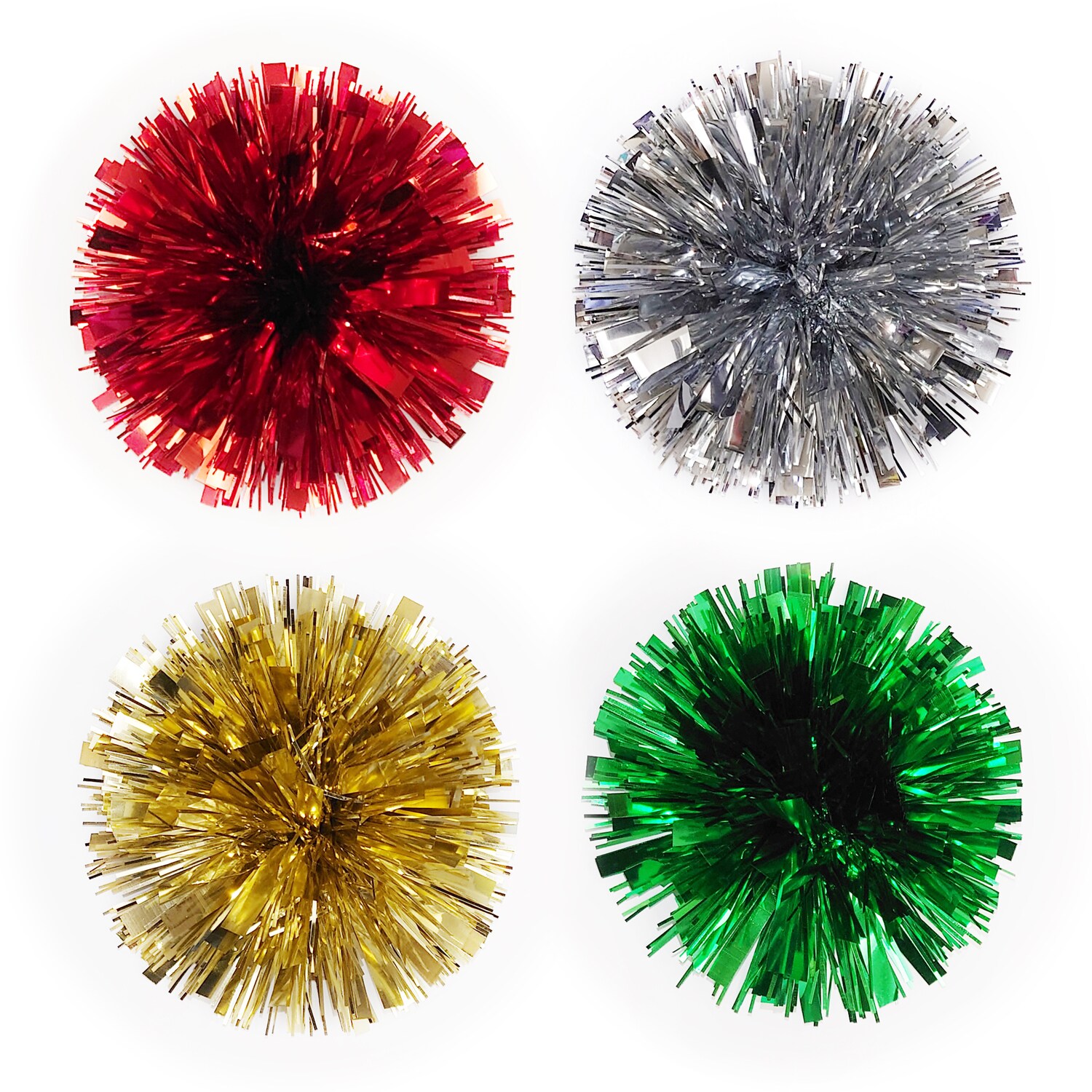 Voila Pom Pom Tinsel Bow, Assorted Colors, 2-pc Pack — coming to Dollar Tree Sep 21, 2026
