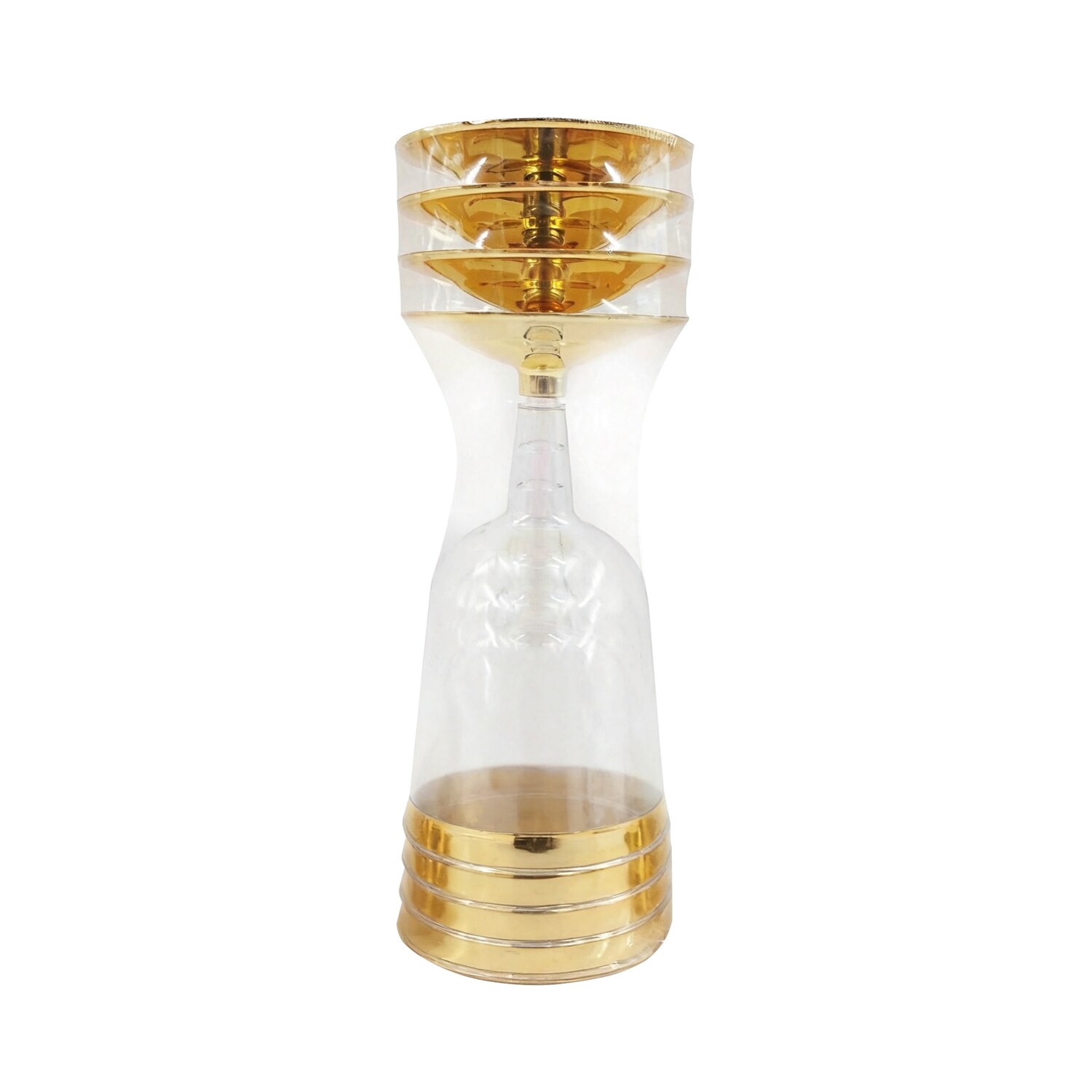 Plastic Gold Plated Rim Wine Glass, 4-pc Pack. — coming to Dollar Tree Nov 11, 2026