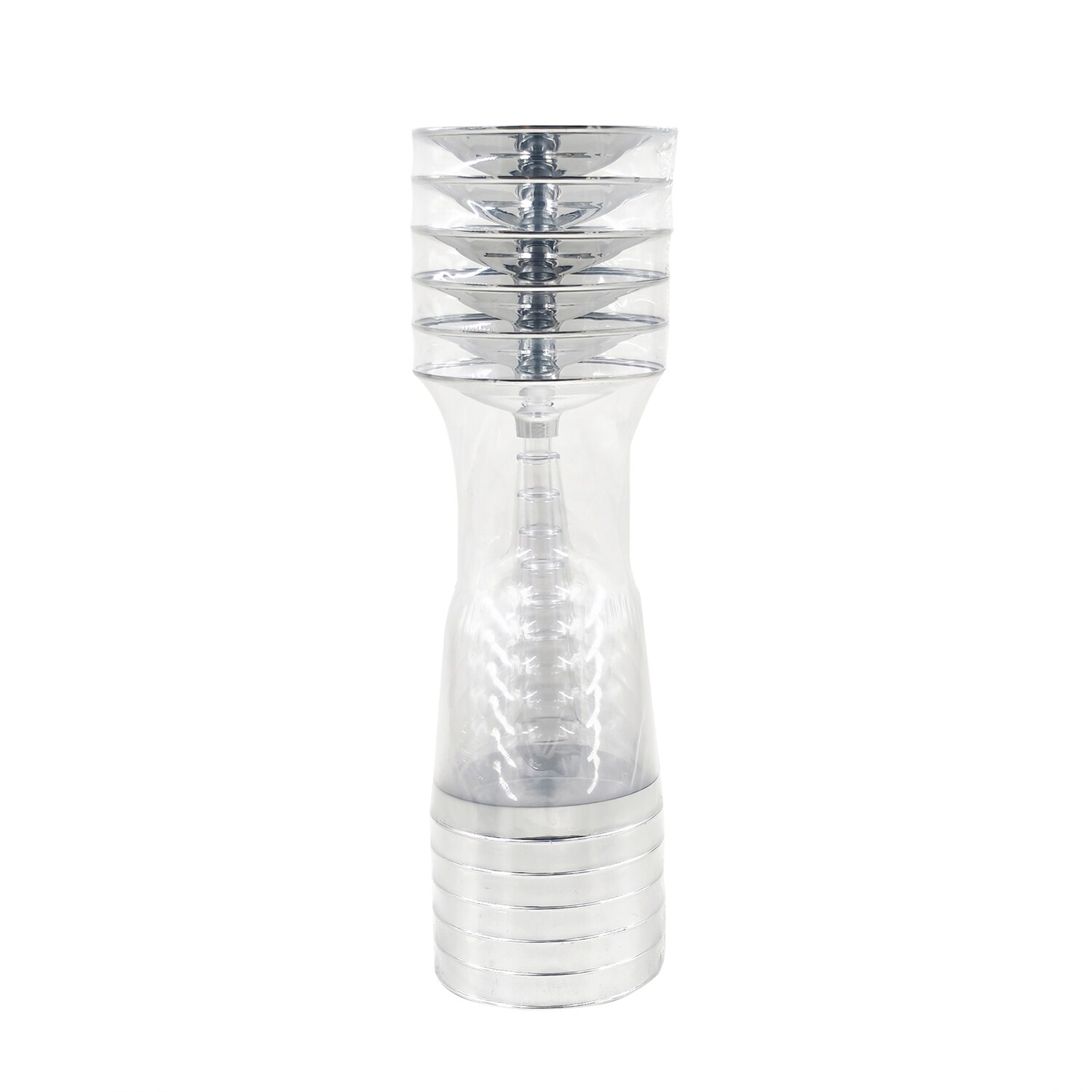 Plastic Silver Rim Wine Glass, 6-pc Pack — coming to Dollar Tree Nov 11, 2026