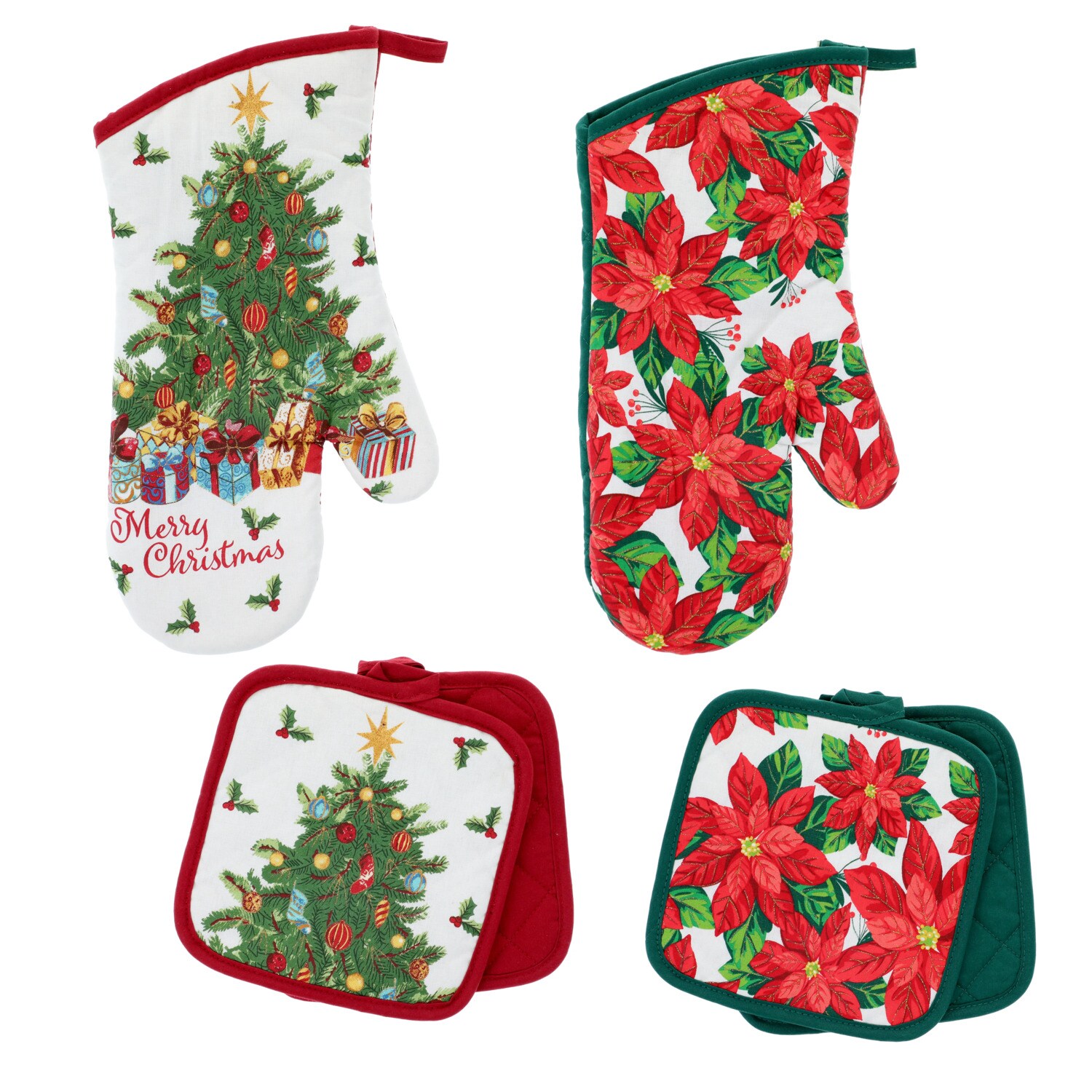 Christmas House Oven Mitt And Pot Holders, Assorted Designs. — coming to Dollar Tree Sep 18, 2026