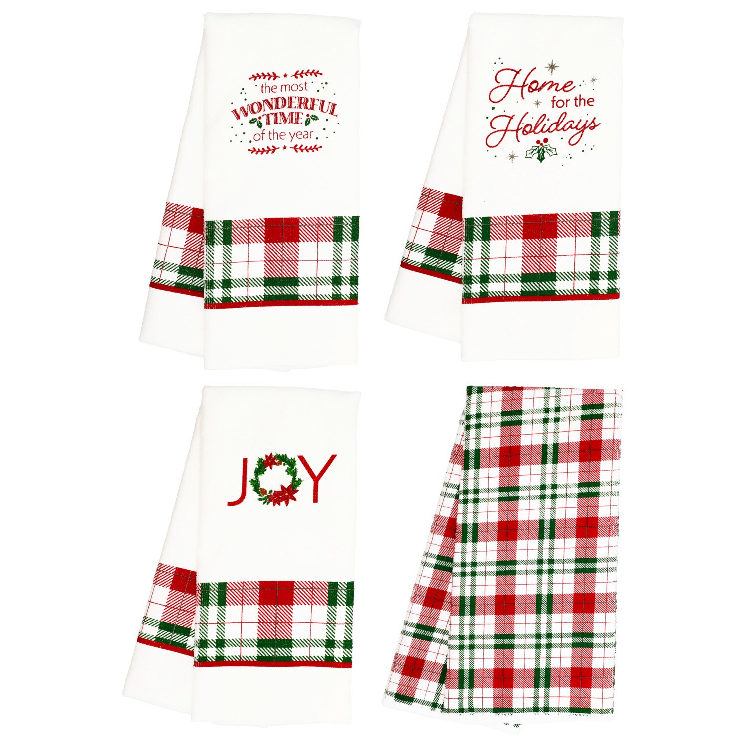 Christmas House Kitchen Towels, Assorted Plaid Colors. — coming to Dollar Tree Sep 18, 2026