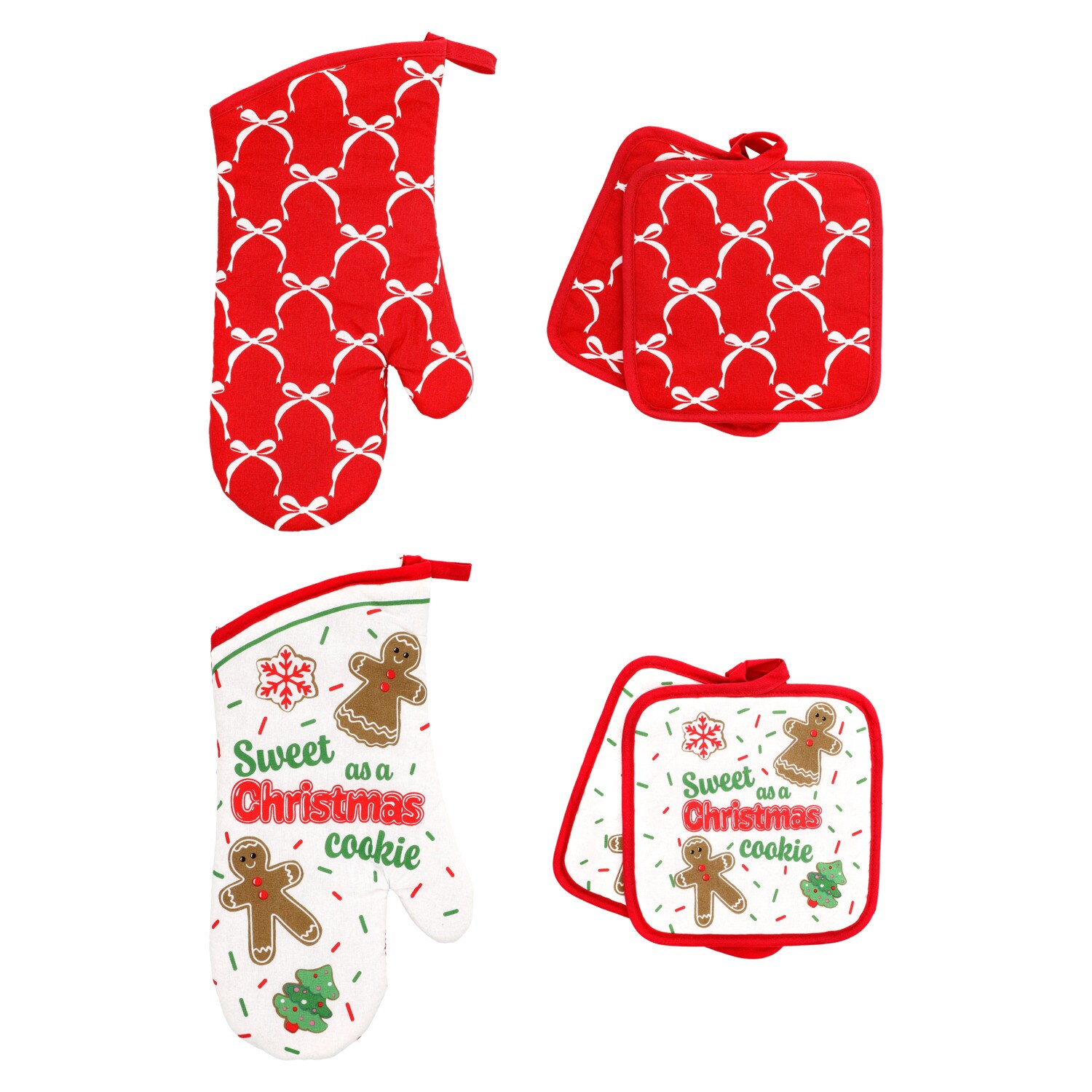 Christmas House Potholder and Oven Mitt Set, Assorted Designs — coming to Dollar Tree Sep 18, 2026