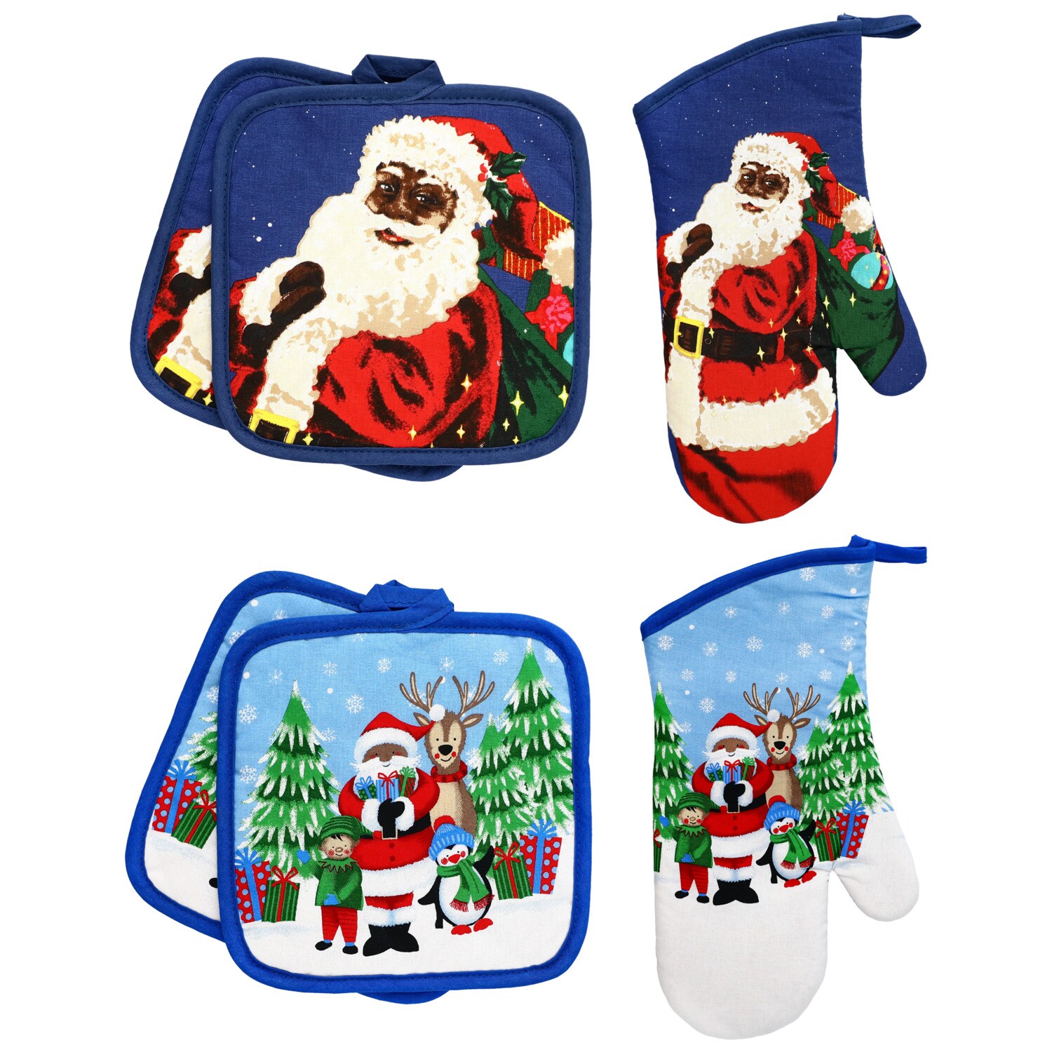 African American Santa Claus Oven Mitt and Potholder, 1-ct. Set — coming to Dollar Tree Sep 30, 2026