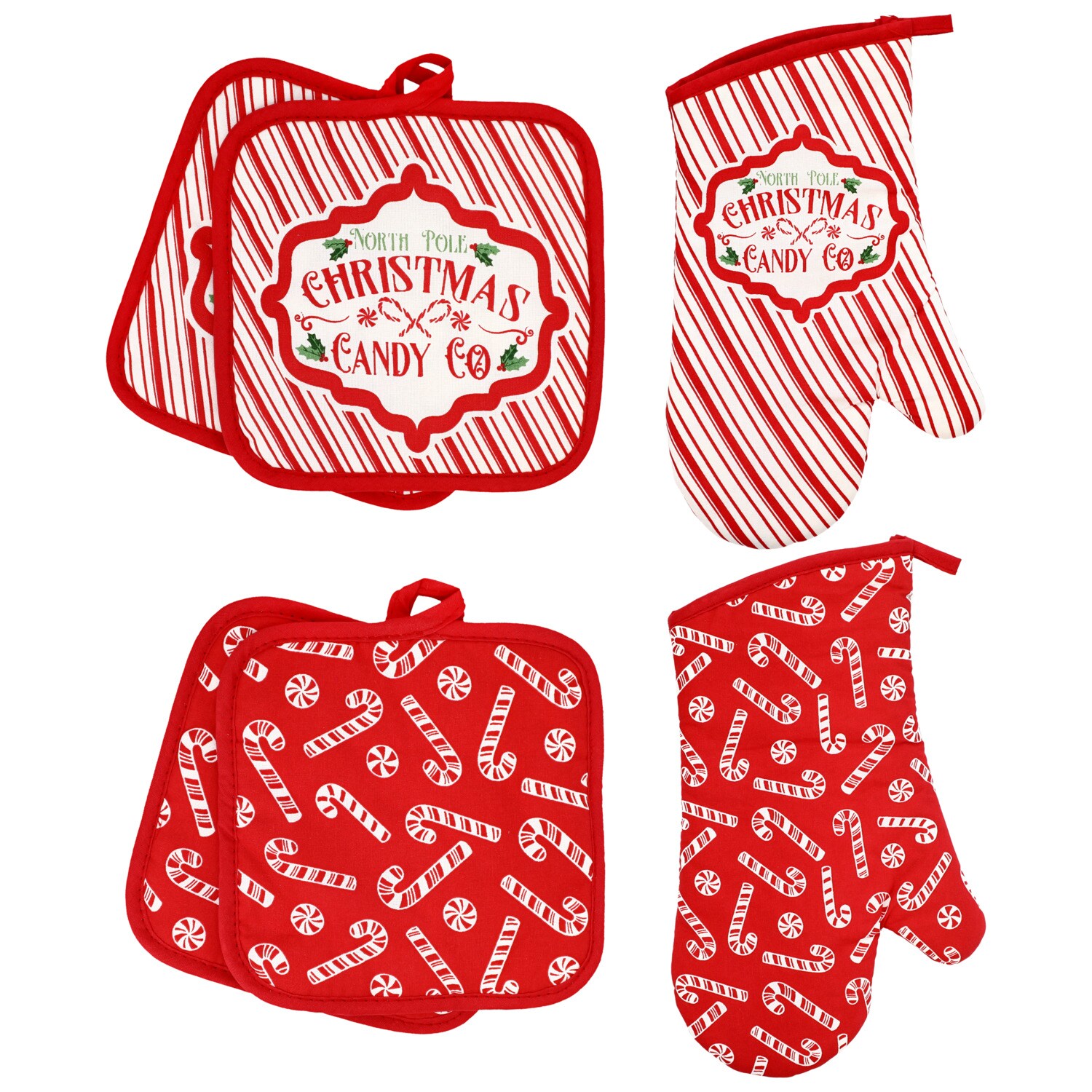 Christmas House Oven Mitt and Potholder Set, Assorted Designs, 3-pc Pack. — coming to Dollar Tree Sep 18, 2026