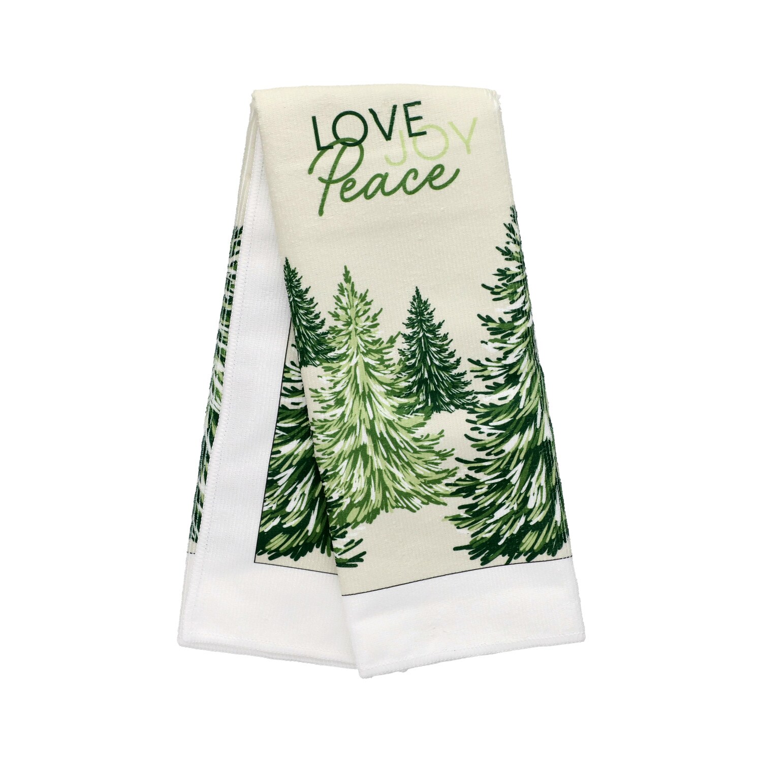 Christmas House Green Winter Trees Kitchen Towel. — coming to Dollar Tree Sep 18, 2026