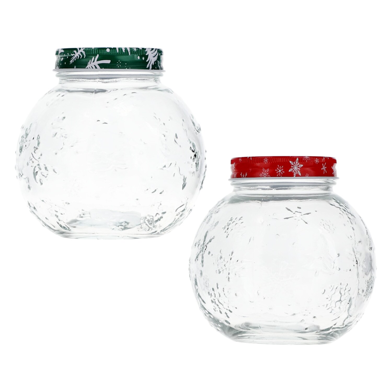 Rounded Glass Jar, Assorted Lid Colors — coming to Dollar Tree Sep 18, 2026