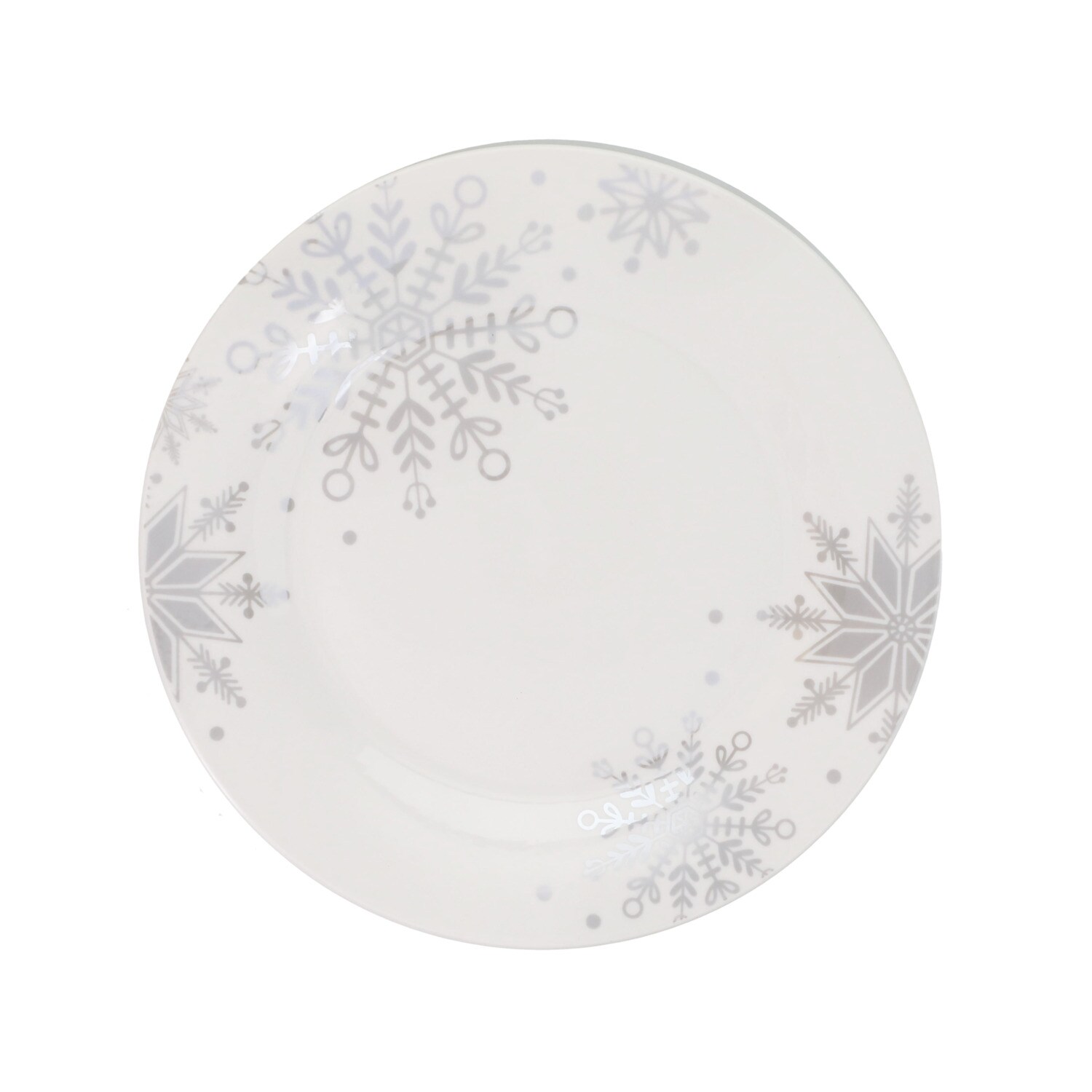 Christmas Snowflake Printed Plate — coming to Dollar Tree Sep 18, 2026