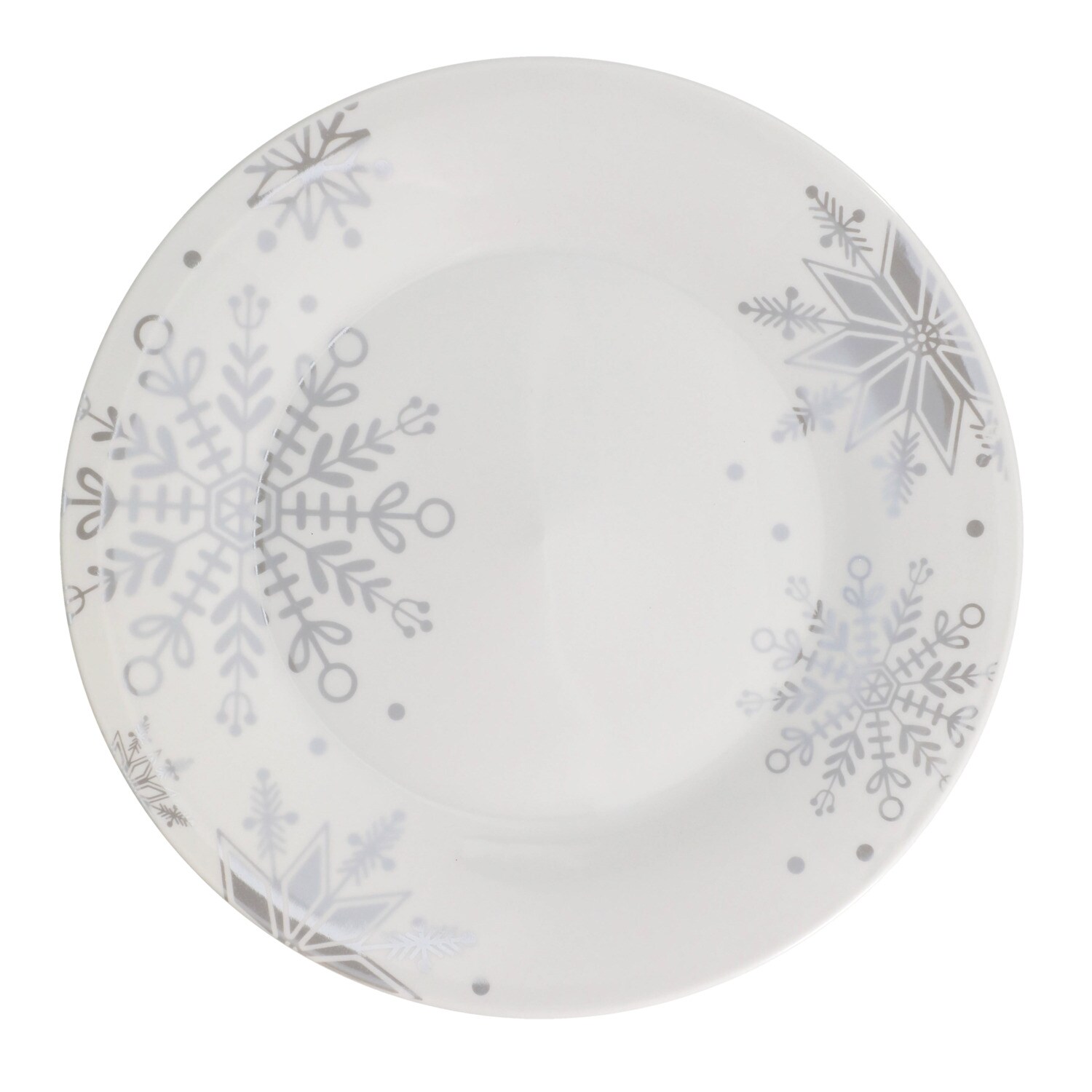 Christmas-themed Snowflake Plate — coming to Dollar Tree Sep 18, 2026