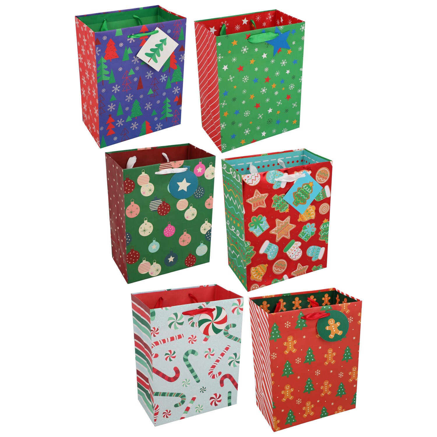 Christmas House Festive Gift Bag, Assorted Designs, 2-pc Pack. — coming to Dollar Tree Sep 30, 2026