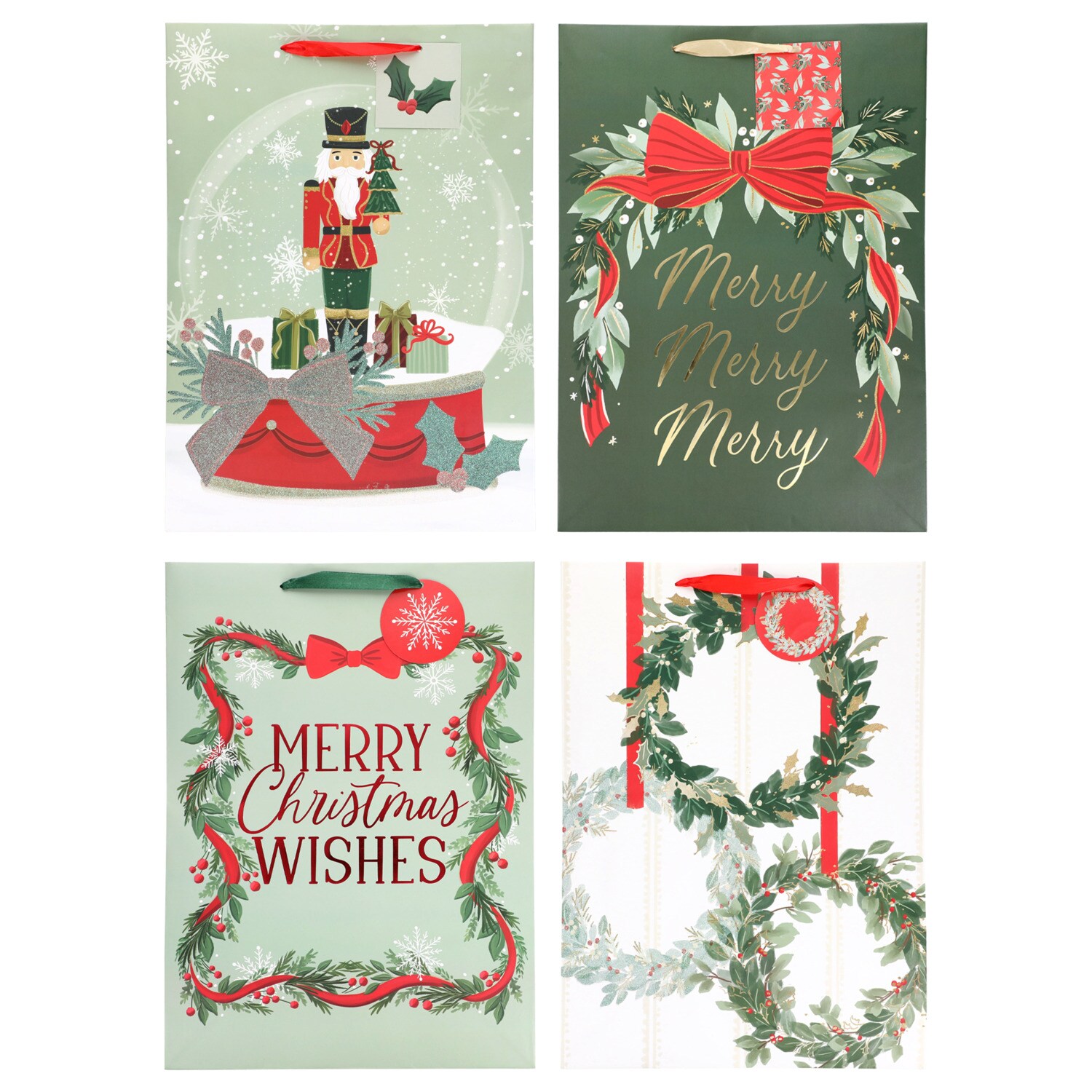Traditional Christmas-themed Extra Large Gift Bag, Assorted Designs, 1-ct. — coming to Dollar Tree Sep 18, 2026