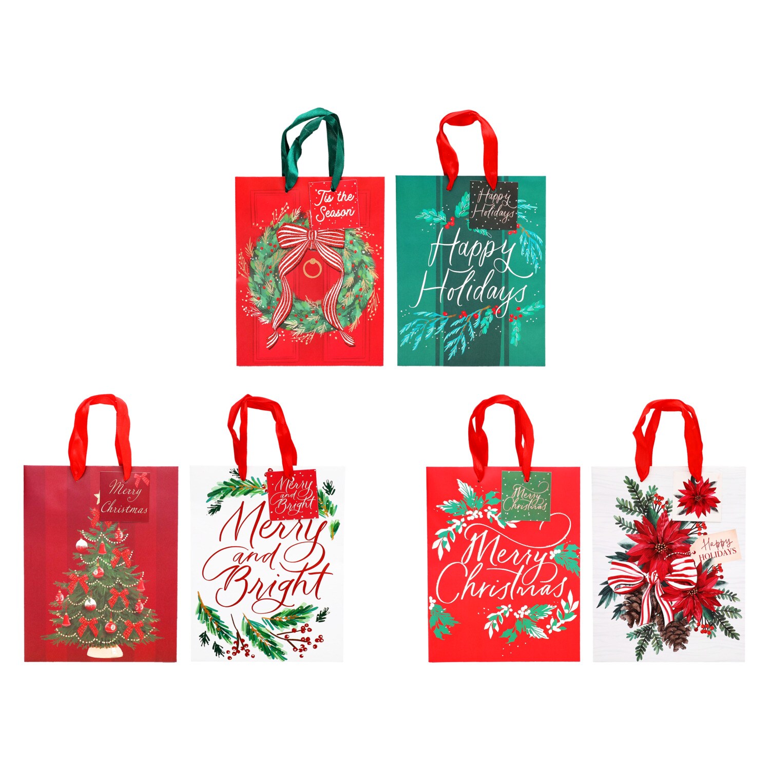 Christmas House Medium Size Gift Bag, Assorted Designs, 2-pc Pack. — coming to Dollar Tree Sep 30, 2026