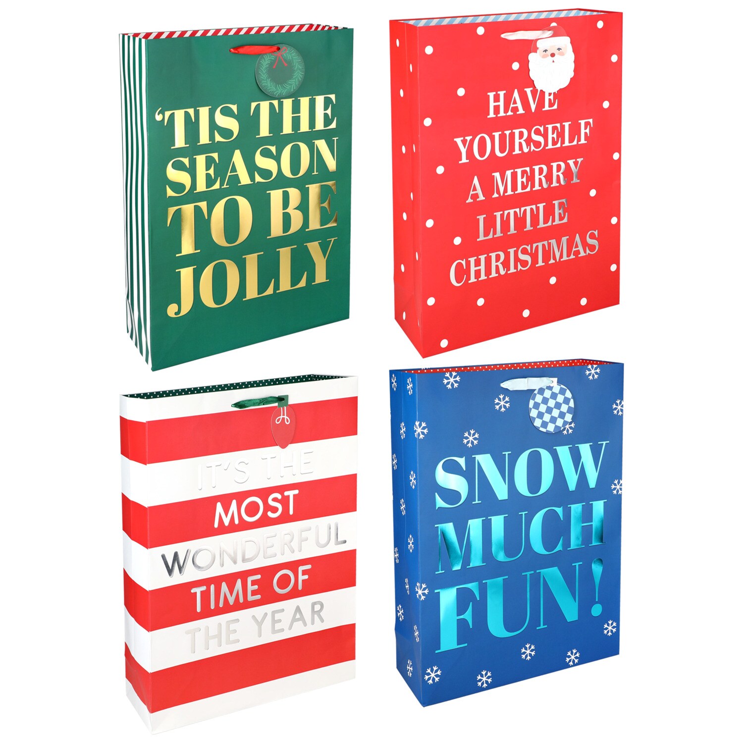 Christmas House XL Size Holiday Gift Bag, Assorted Styles, 1-ct. — coming to Dollar Tree Sep 18, 2026