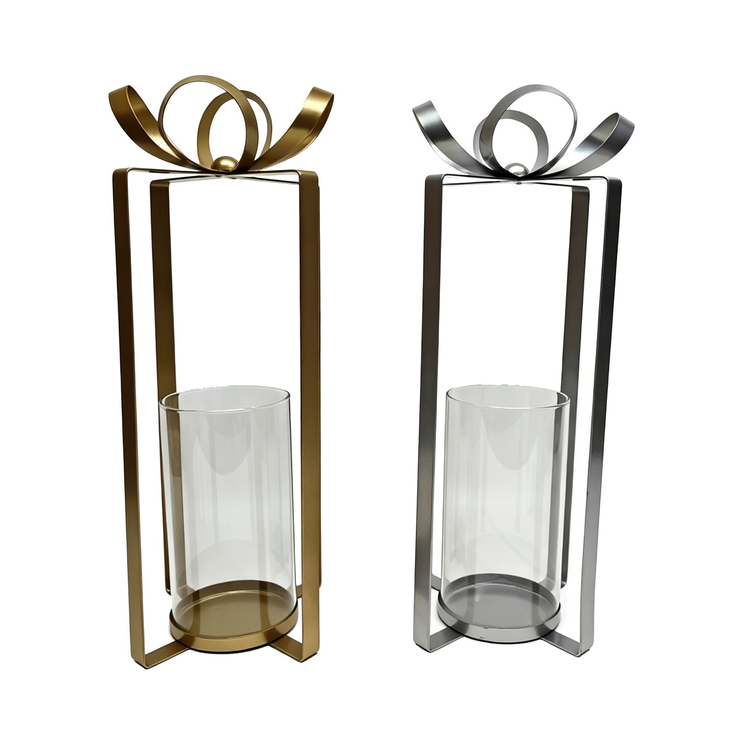 Home Decor Metal Bow Lantern With Glass — coming to Dollar Tree Sep 23, 2026