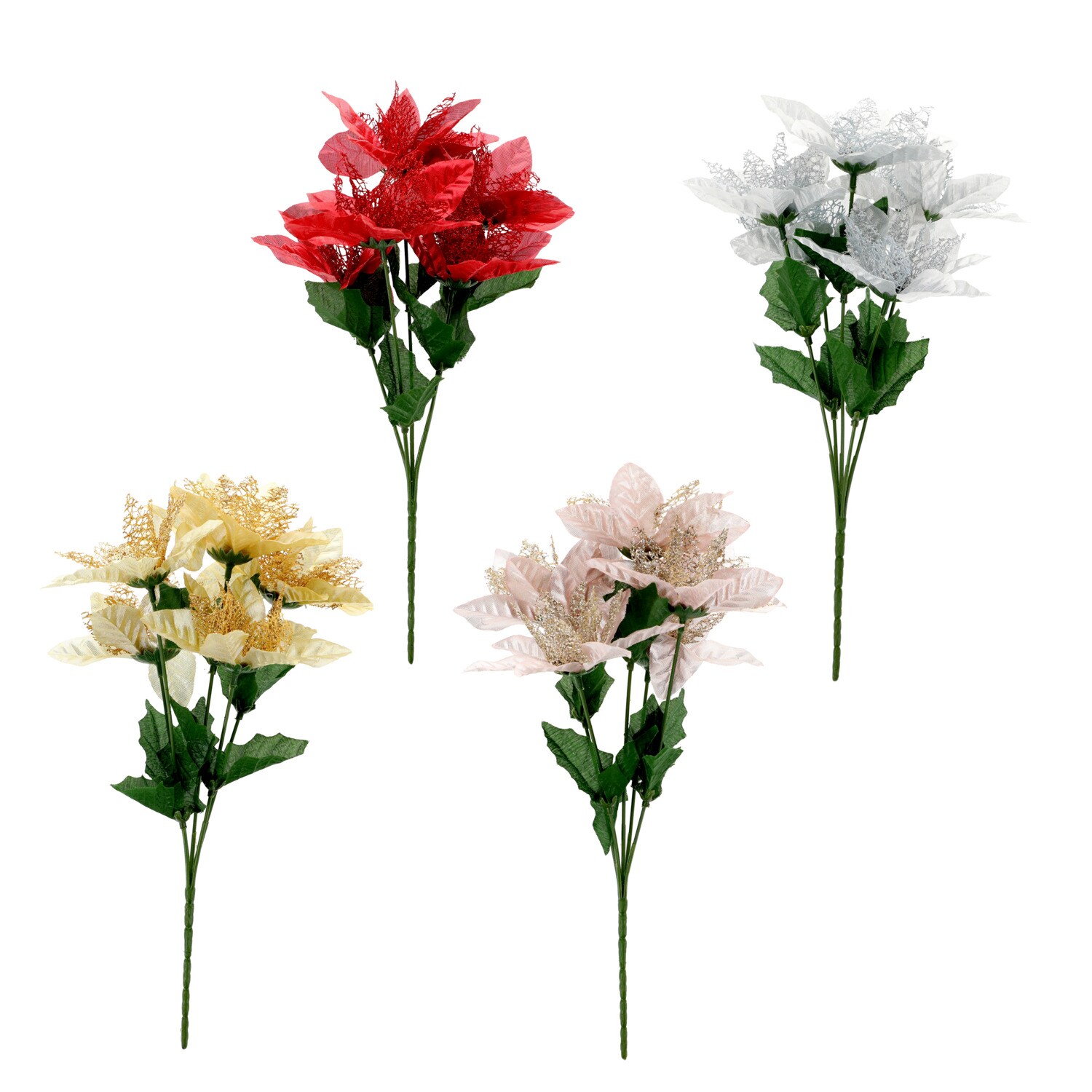 Elegant Artificial Glitter Bush, Assorted Colors — coming to Dollar Tree Sep 18, 2026