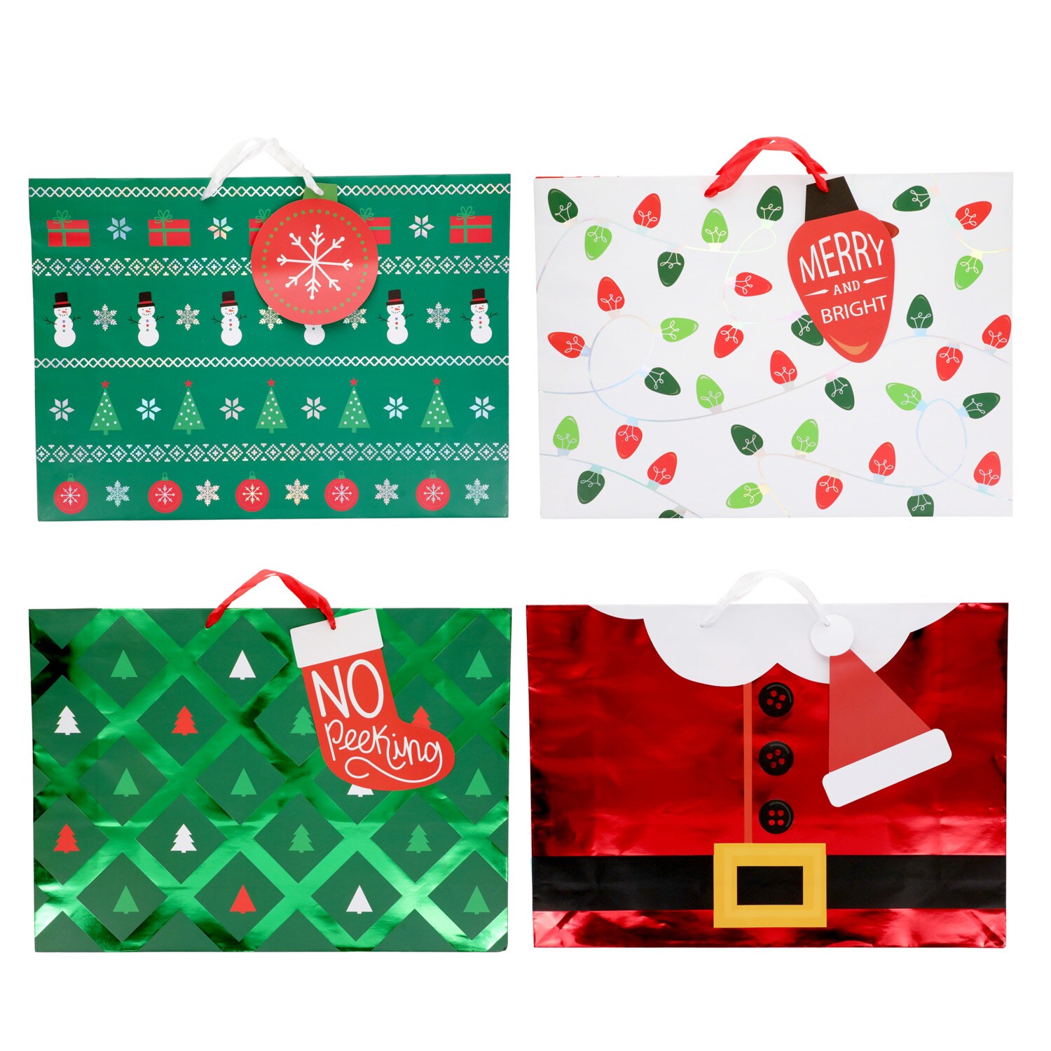 Christmas-Themed Rectangular Gift Bag, Assorted Designs. — coming to Dollar Tree Sep 30, 2026
