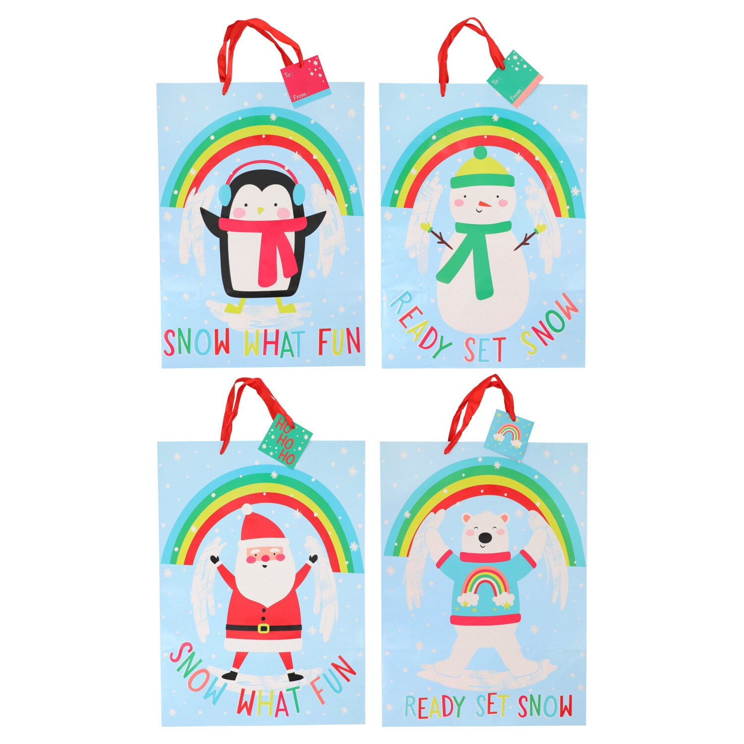 Christmas House XL Holiday Gift Bag, Assorted Characters, 1-ct. — coming to Dollar Tree Sep 30, 2026