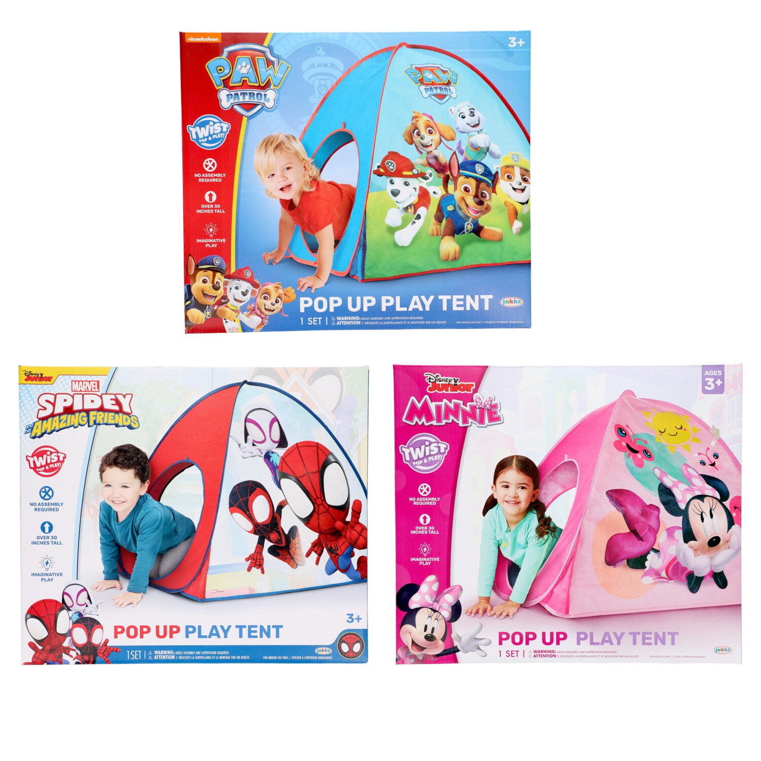 Licensed Characters Pop Up Play Tent, Assorted Characters, 1-ct. — coming to Dollar Tree Sep 16, 2026