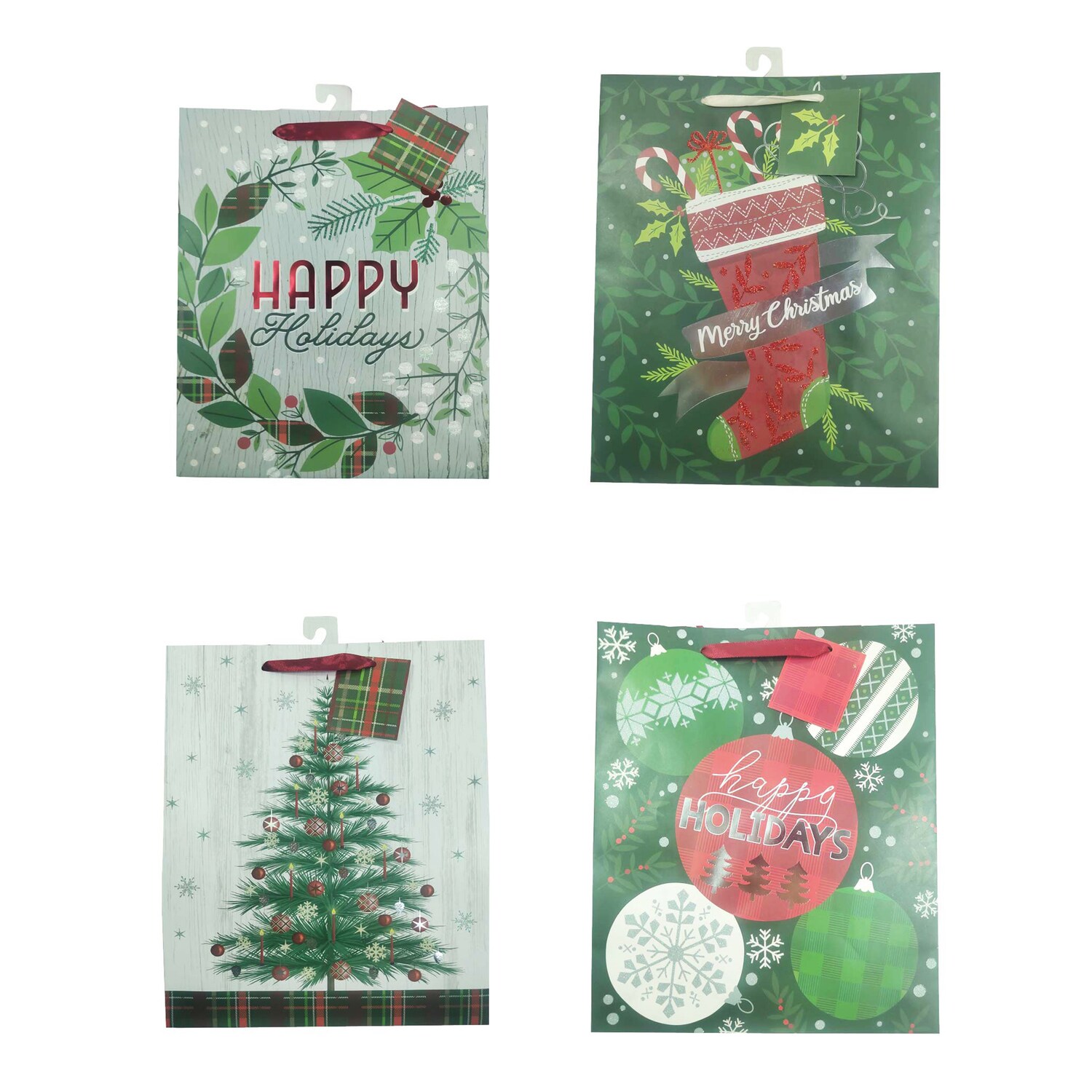 Voila Christmas And Holiday-Themed Traditional Gift Bag, Assorted Designs, 1-ct. — coming to Dollar Tree Sep 30, 2026