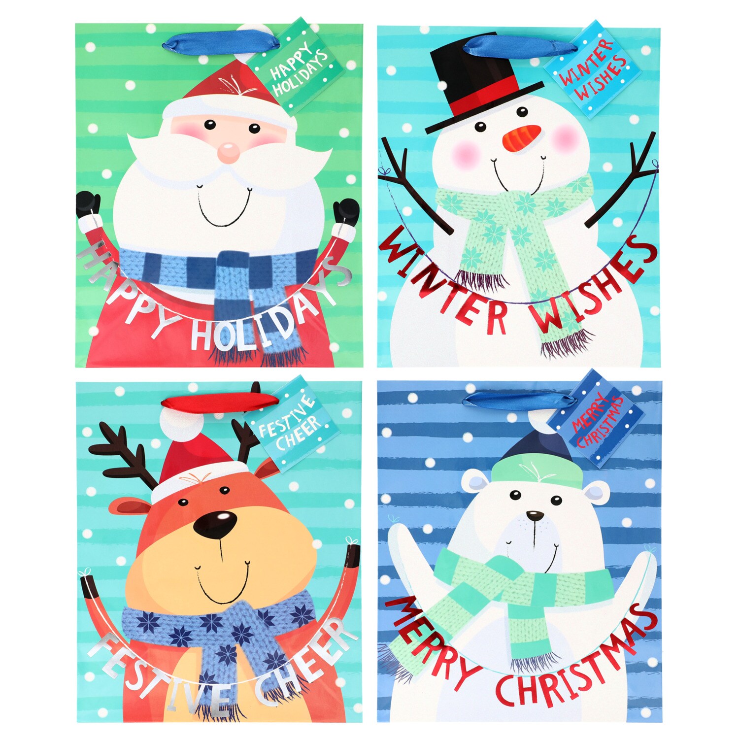 Large Holiday Theme Gift Bag, Assorted Designs, 1-ct. — coming to Dollar Tree Sep 30, 2026