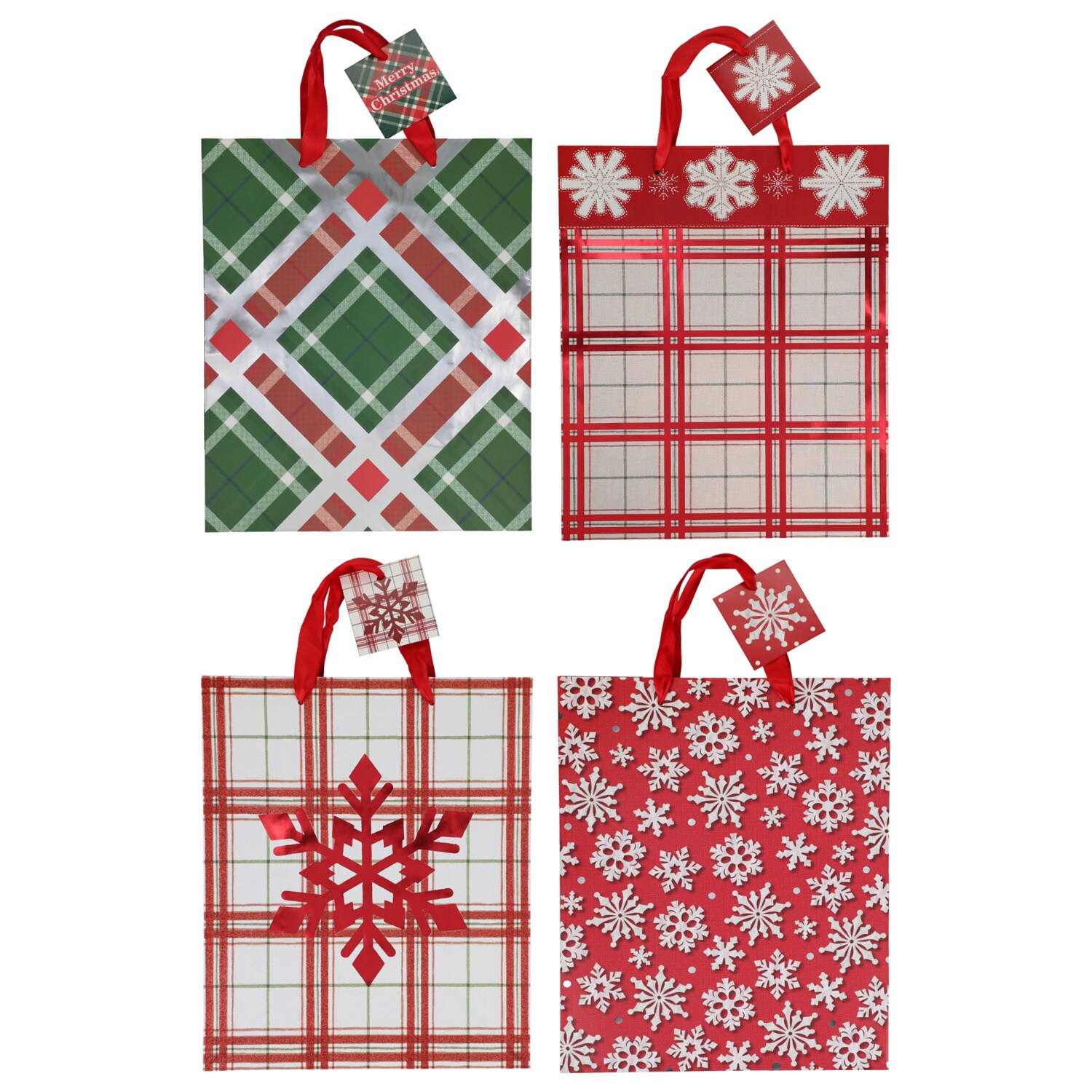 Christmas House Large Traditional Gift Bag, Assorted Designs, 1-ct. — coming to Dollar Tree Sep 30, 2026