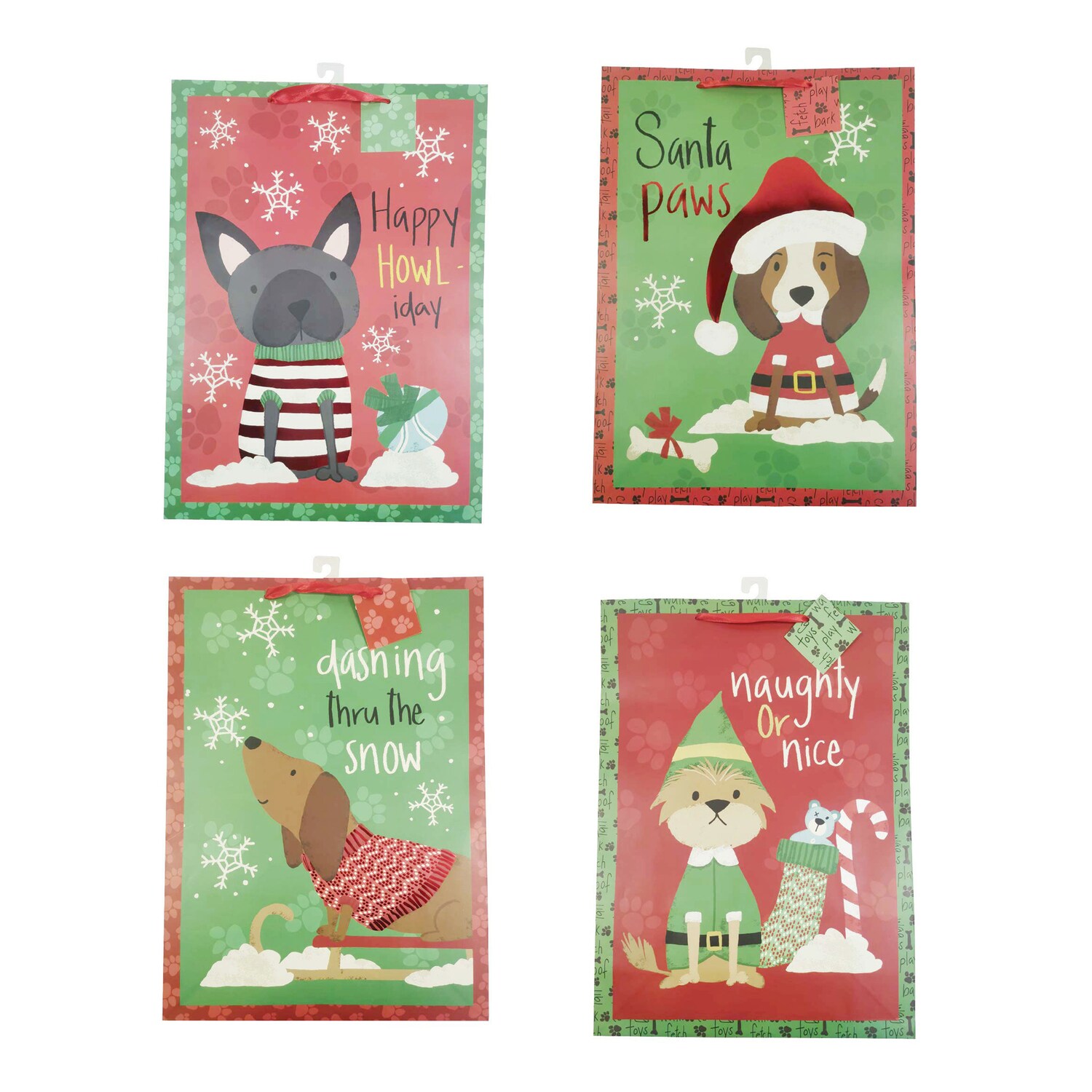 Pet-themed Extra Large Christmas Gift Bag, Assorted Designs, 1-ct. — coming to Dollar Tree Sep 30, 2026