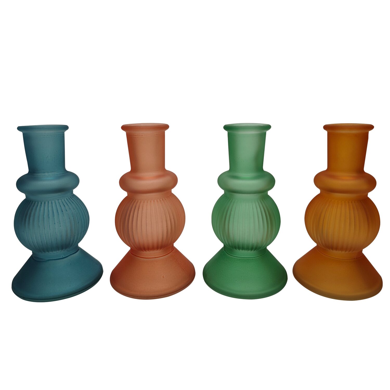 Frosted Taper Candle Holders, Assorted Colors, 1-ct. — coming to Dollar Tree Sep 25, 2026
