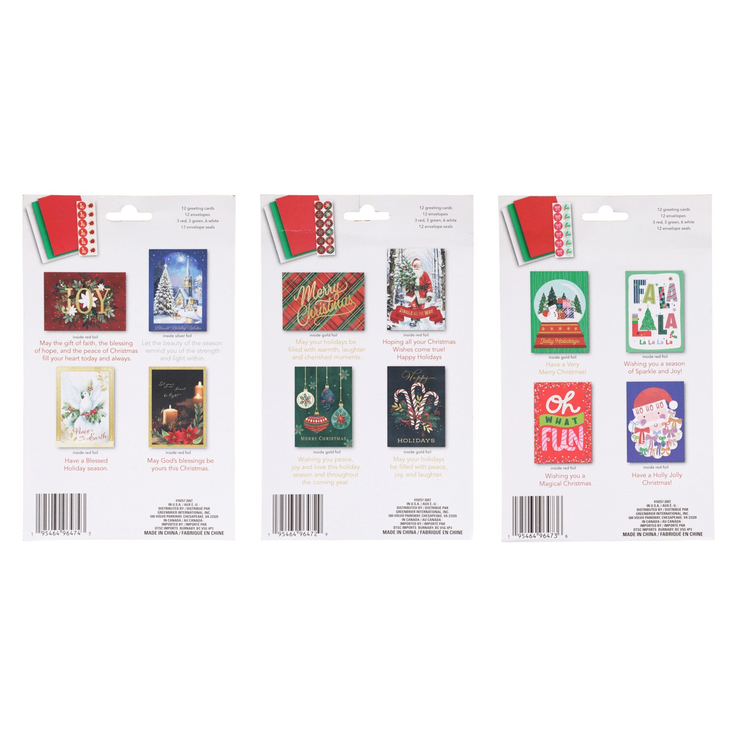Christmas House Christmas Card, Assorted Designs, 12-pc Pack — coming to Dollar Tree Sep 18, 2026
