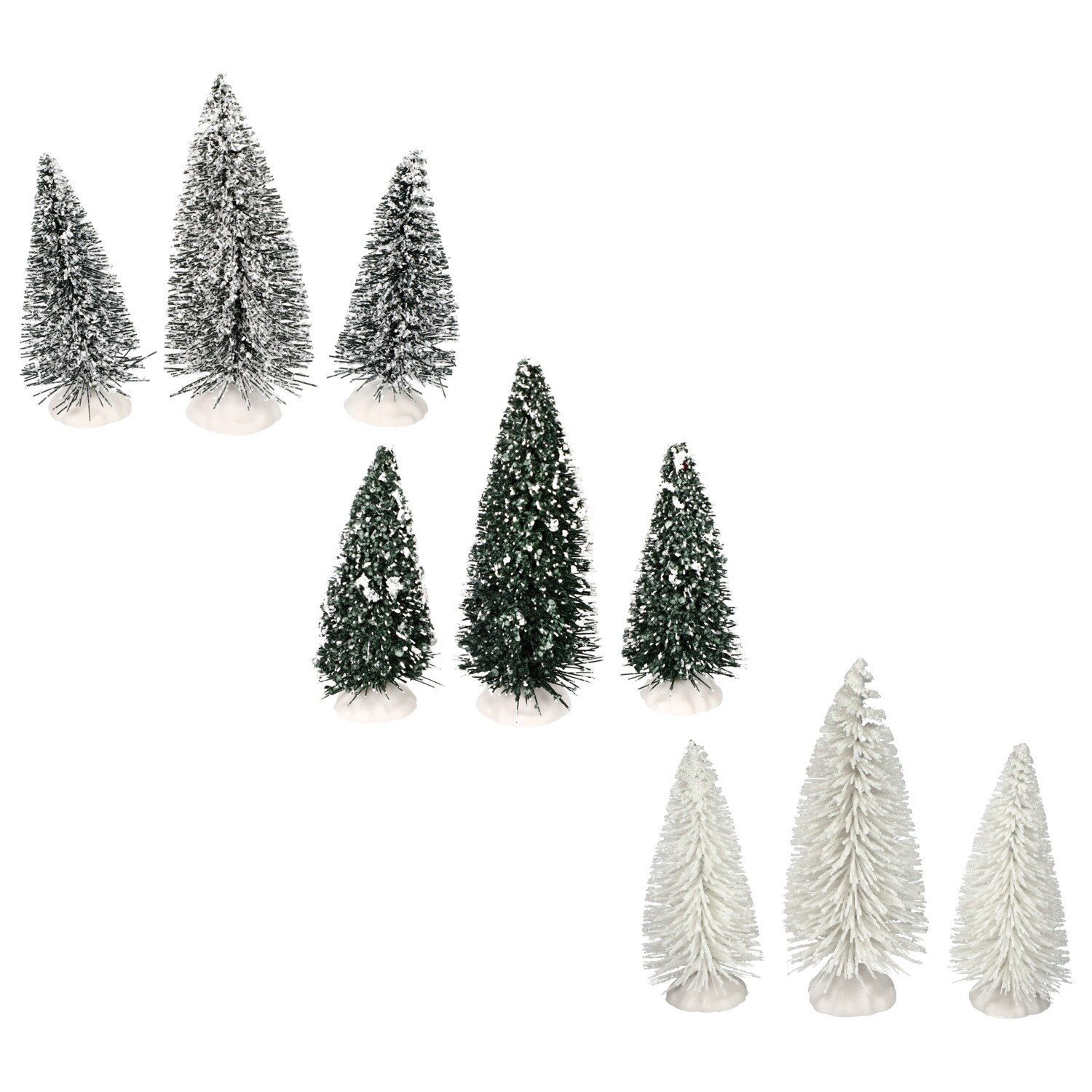 Cobblestone Corners Christmas Miniature Tree, Assorted Colors, 3-pc Pack. — coming to Dollar Tree Aug 22, 2026